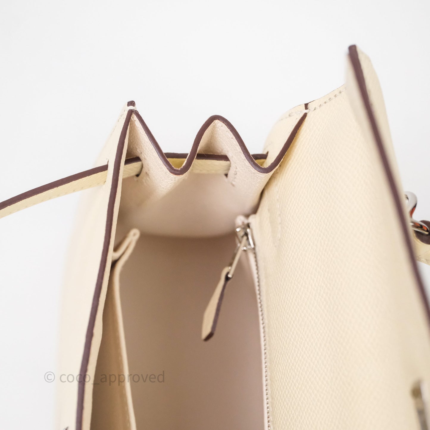 Hermes Kelly 25 Nata I2 Epsom Palladium Hardware
