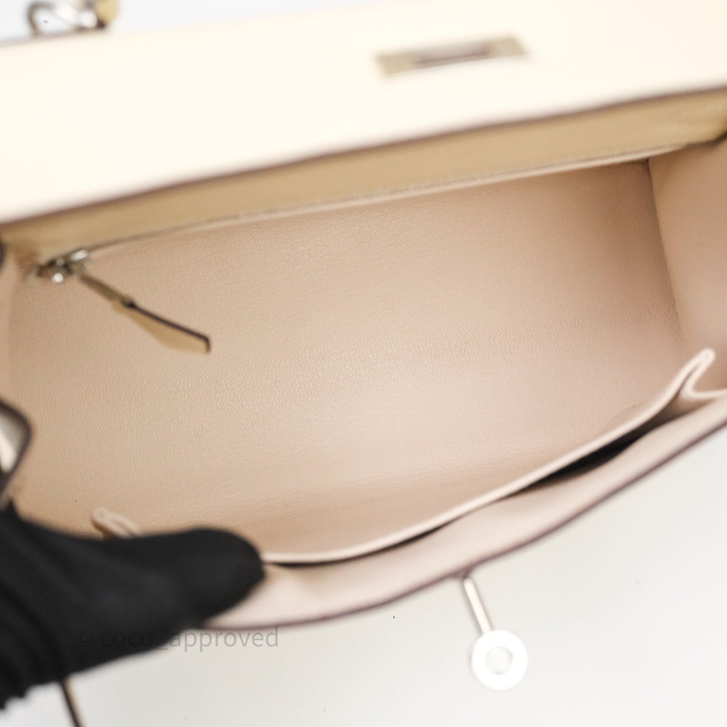 Hermes Kelly 25 Nata I2 Epsom Palladium Hardware