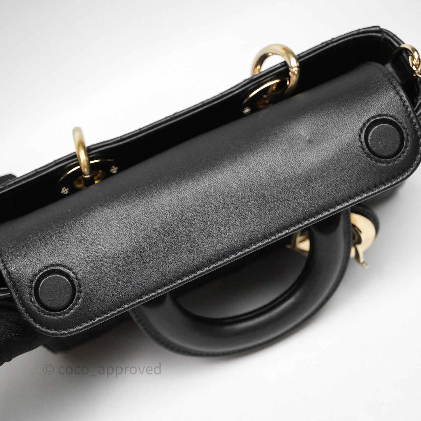 Dior Small Lady D-Joy Bag Black Lambskin Cannage Gold Hardware