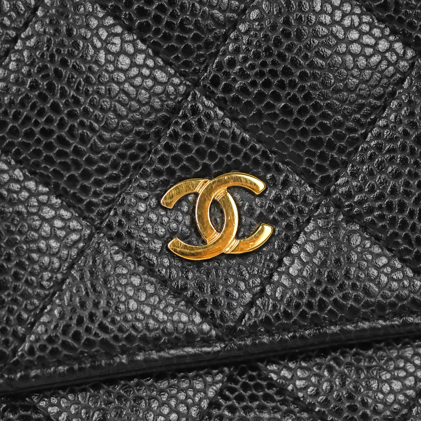 Chanel Classic Quilted WOC Black Caviar Gold Hardware