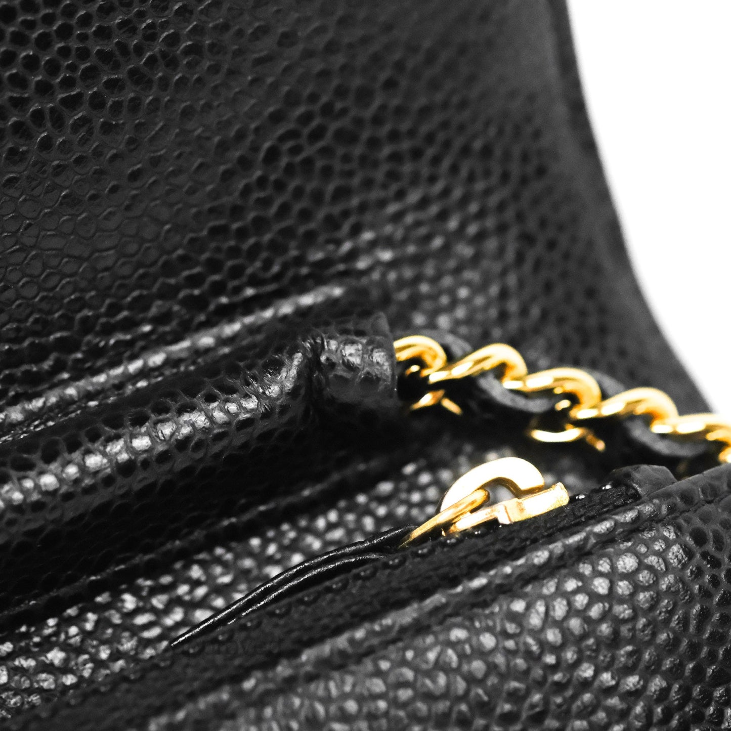 Chanel Classic Quilted WOC Black Caviar Gold Hardware