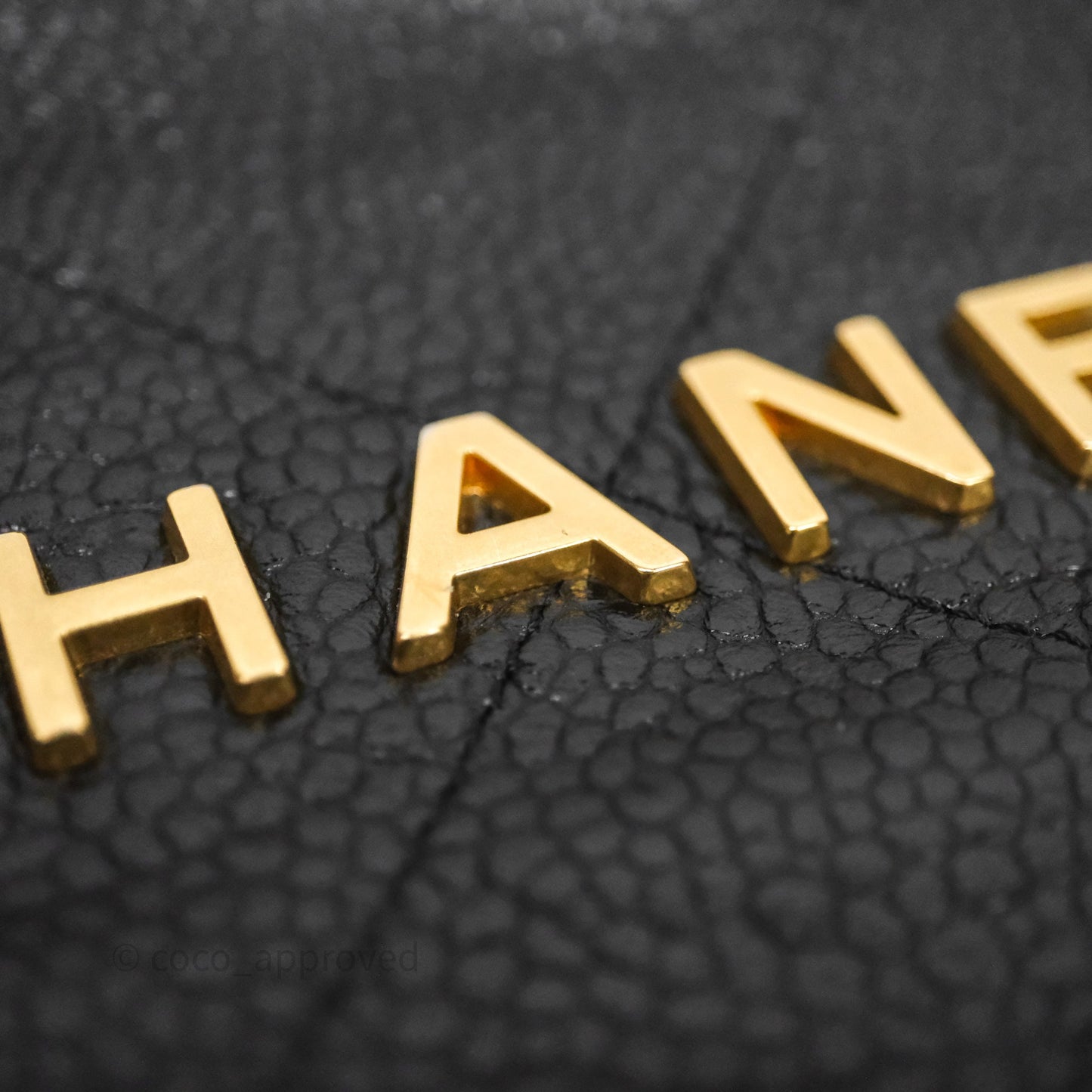 Chanel 22 Small Black Shiny Caviar Aged Gold Hardware