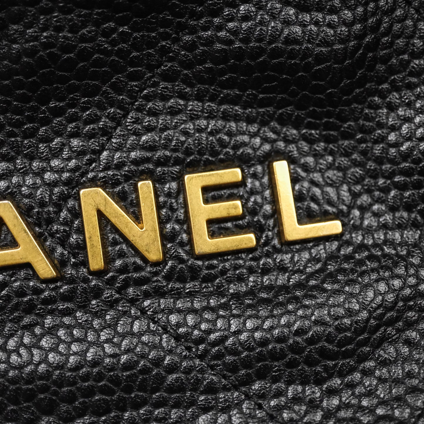 Chanel 22 Small Black Shiny Caviar Aged Gold Hardware