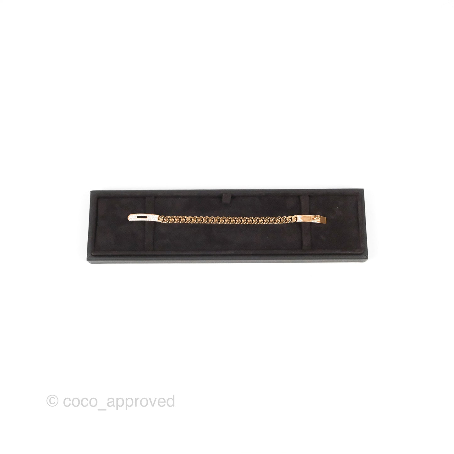 Hermès Bracelet Kelly Gourmette XS Diamonds Rose Gold