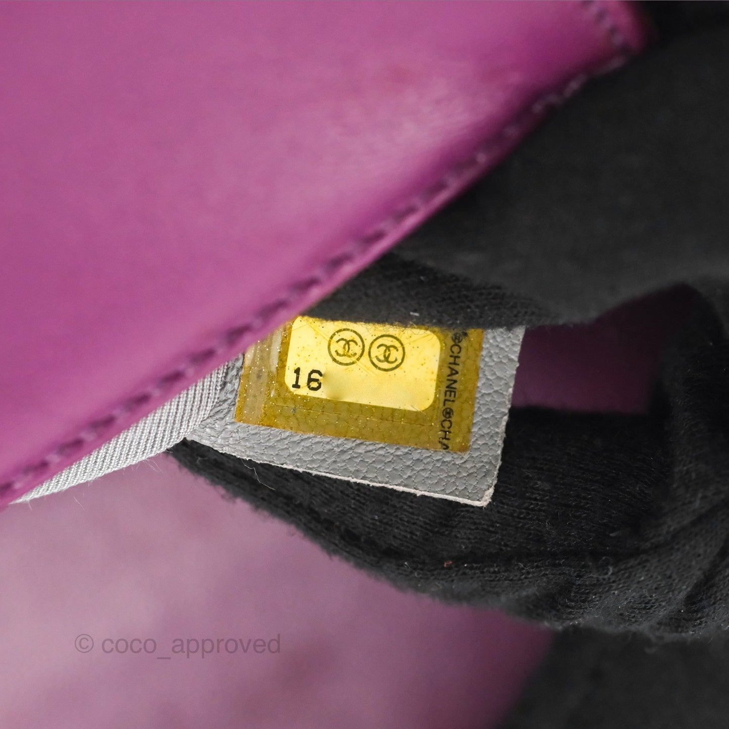 Chanel Small Boy Plum Purple Stingray Ruthenium Hardware