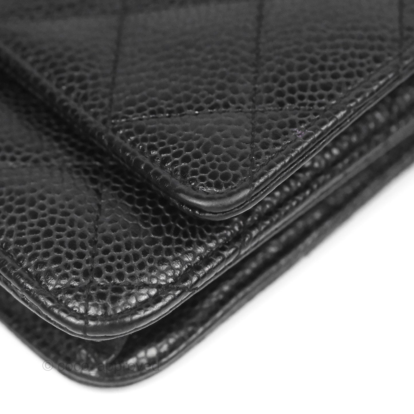 Chanel Classic Quilted WOC Black Caviar Gold Hardware