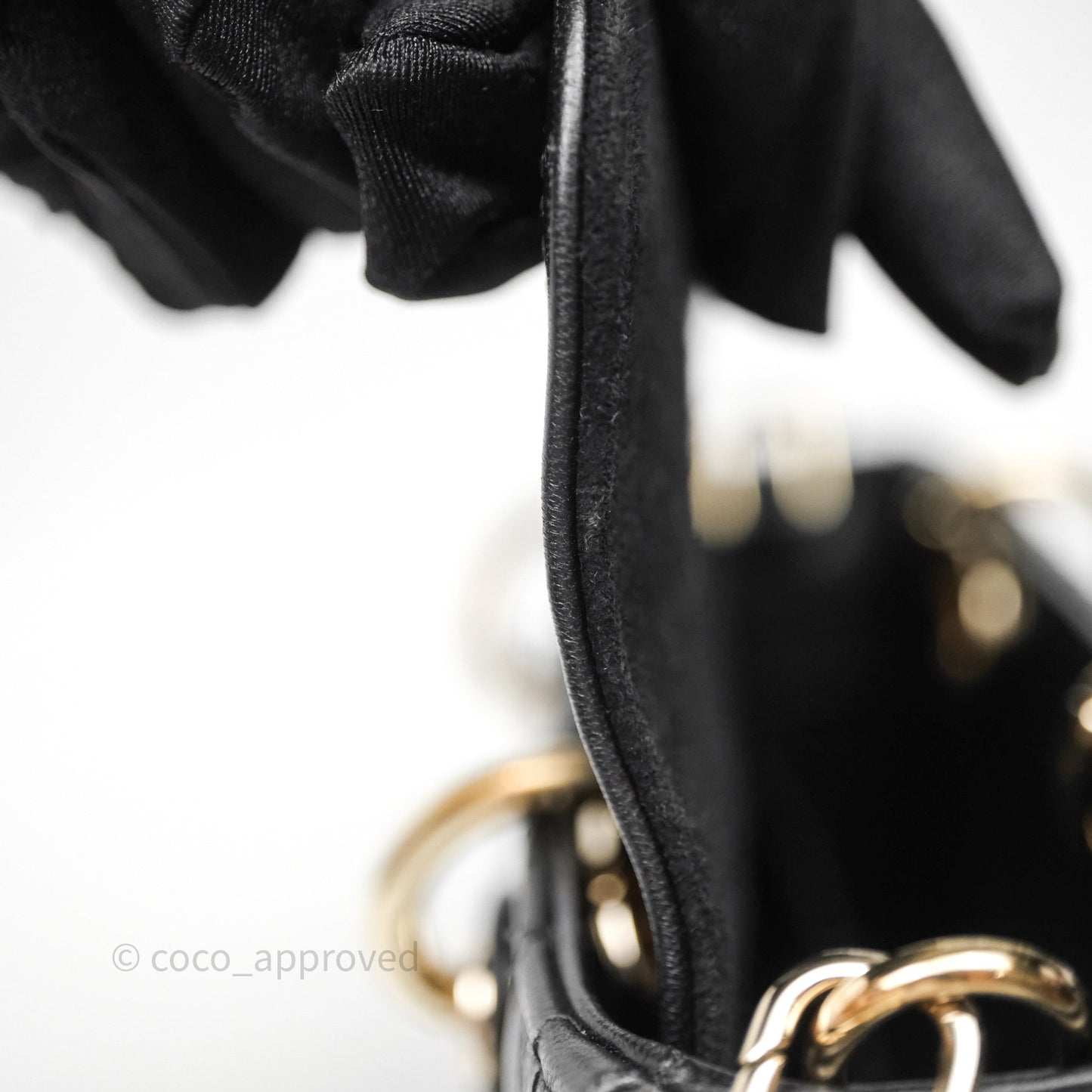 Dior Small Lady D-Joy Bag Black Lambskin Cannage Gold Hardware