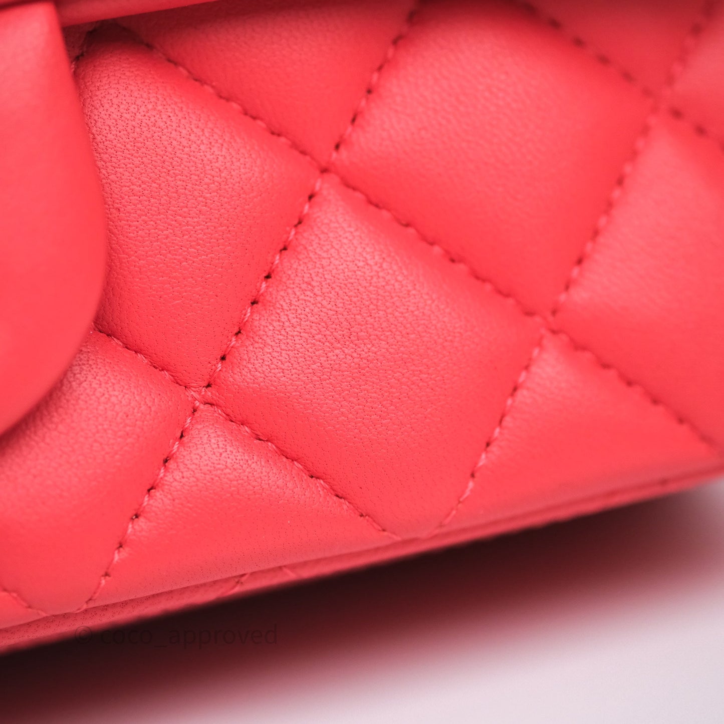 Chanel Mini Rectangular Quilted Red Lambskin Aged Gold Hardware