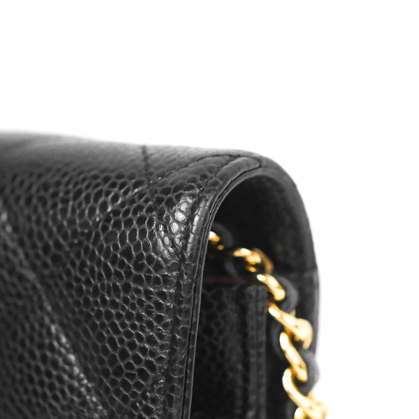 Chanel Classic Quilted WOC Black Caviar Gold Hardware