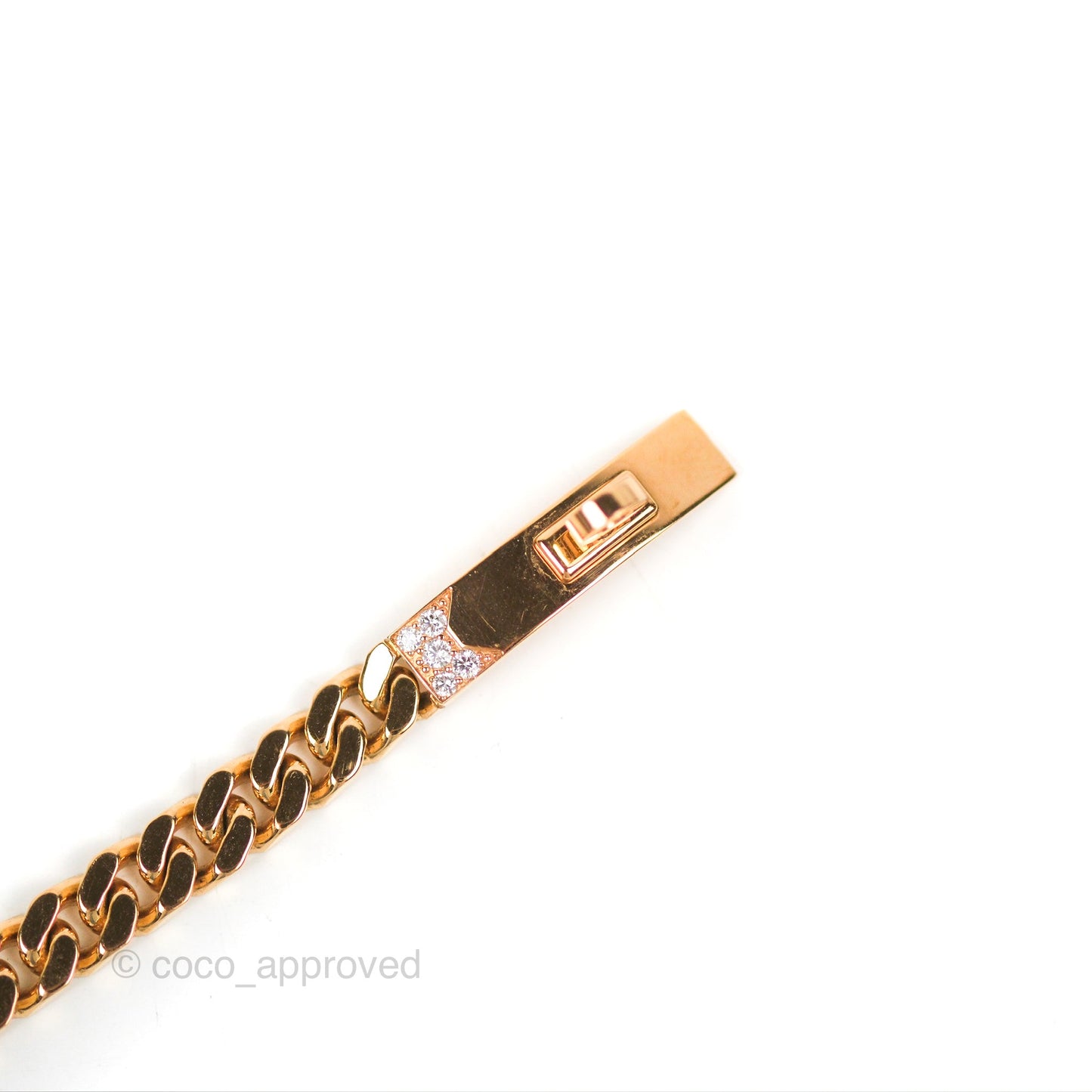 Hermès Bracelet Kelly Gourmette XS Diamonds Rose Gold