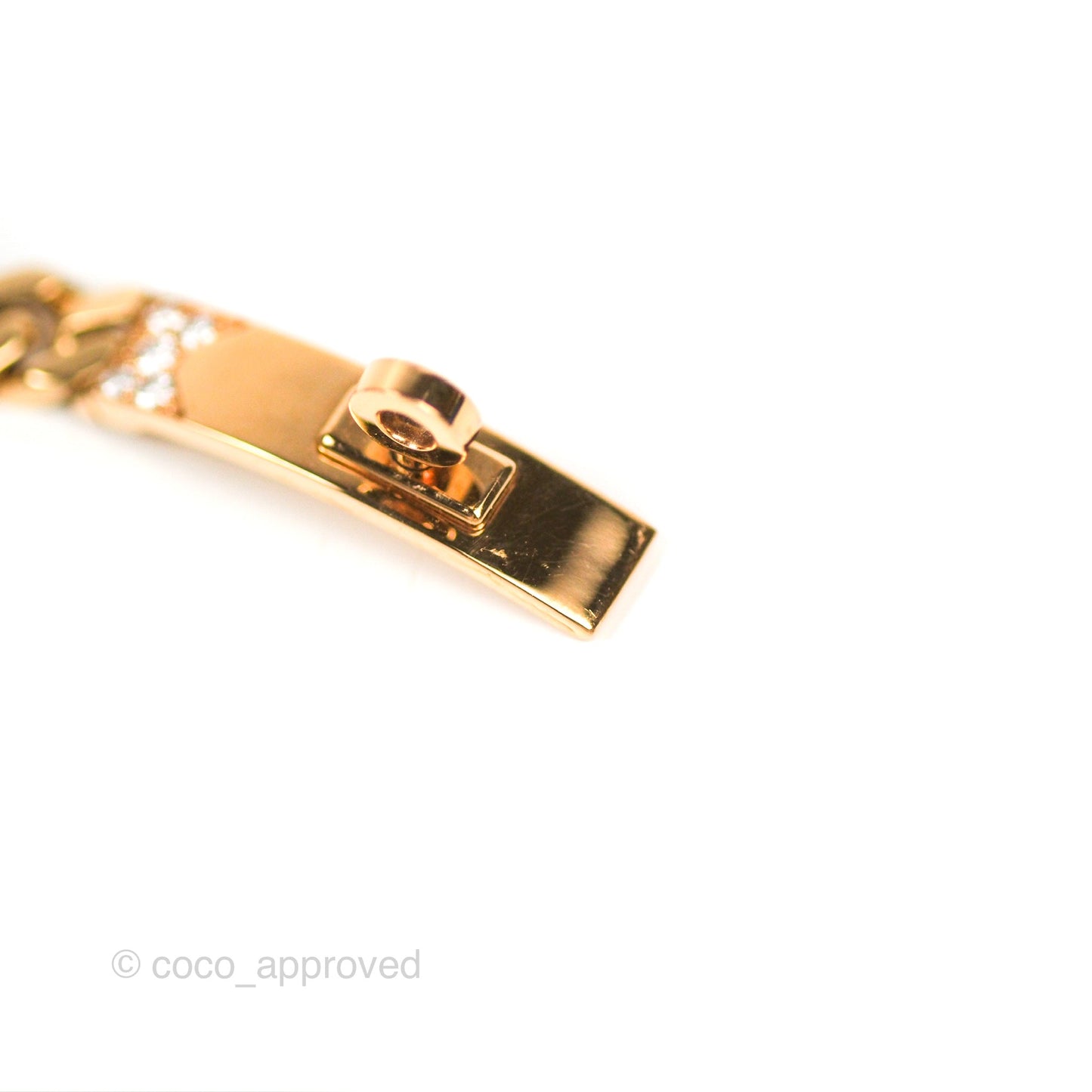 Hermès Bracelet Kelly Gourmette XS Diamonds Rose Gold