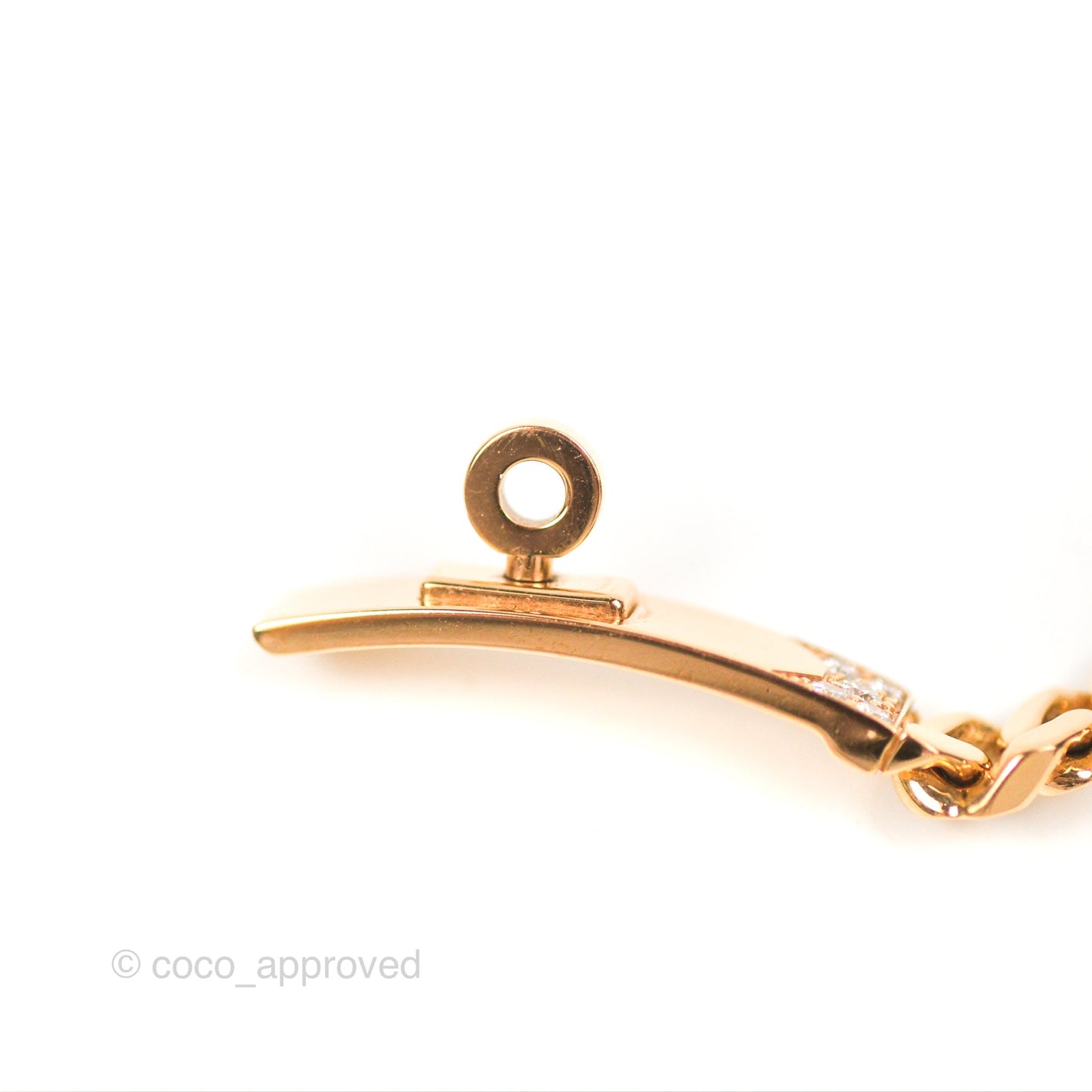 Hermès Bracelet Kelly Gourmette XS Diamonds Rose Gold