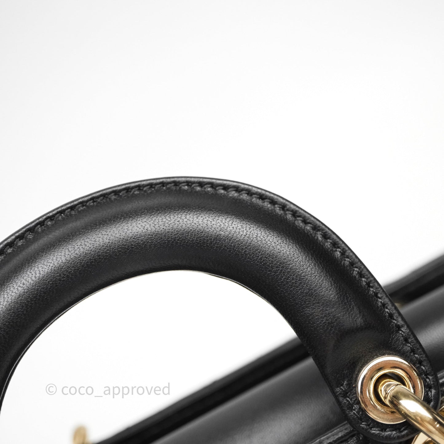 Dior Small Lady D-Joy Bag Black Lambskin Cannage Gold Hardware