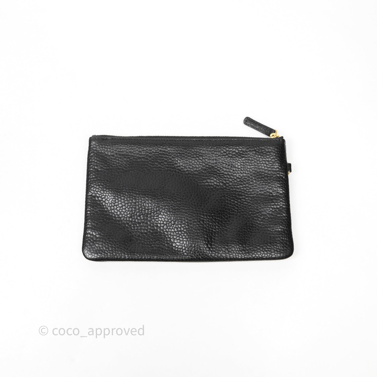 Chanel 22 Small Black Shiny Caviar Aged Gold Hardware