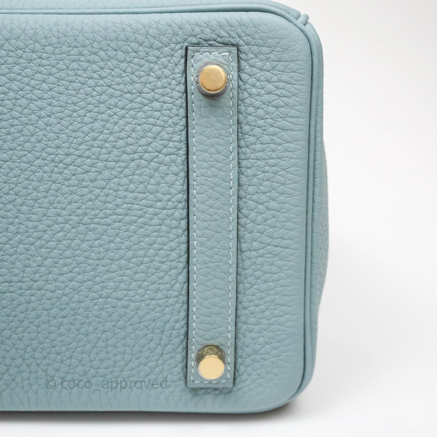 Hermès Birkin 30 Bleu Ciel 7G Togo Gold Hardware