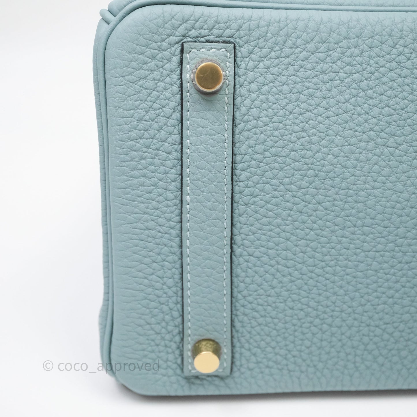 Hermès Birkin 30 Bleu Ciel 7G Togo Gold Hardware