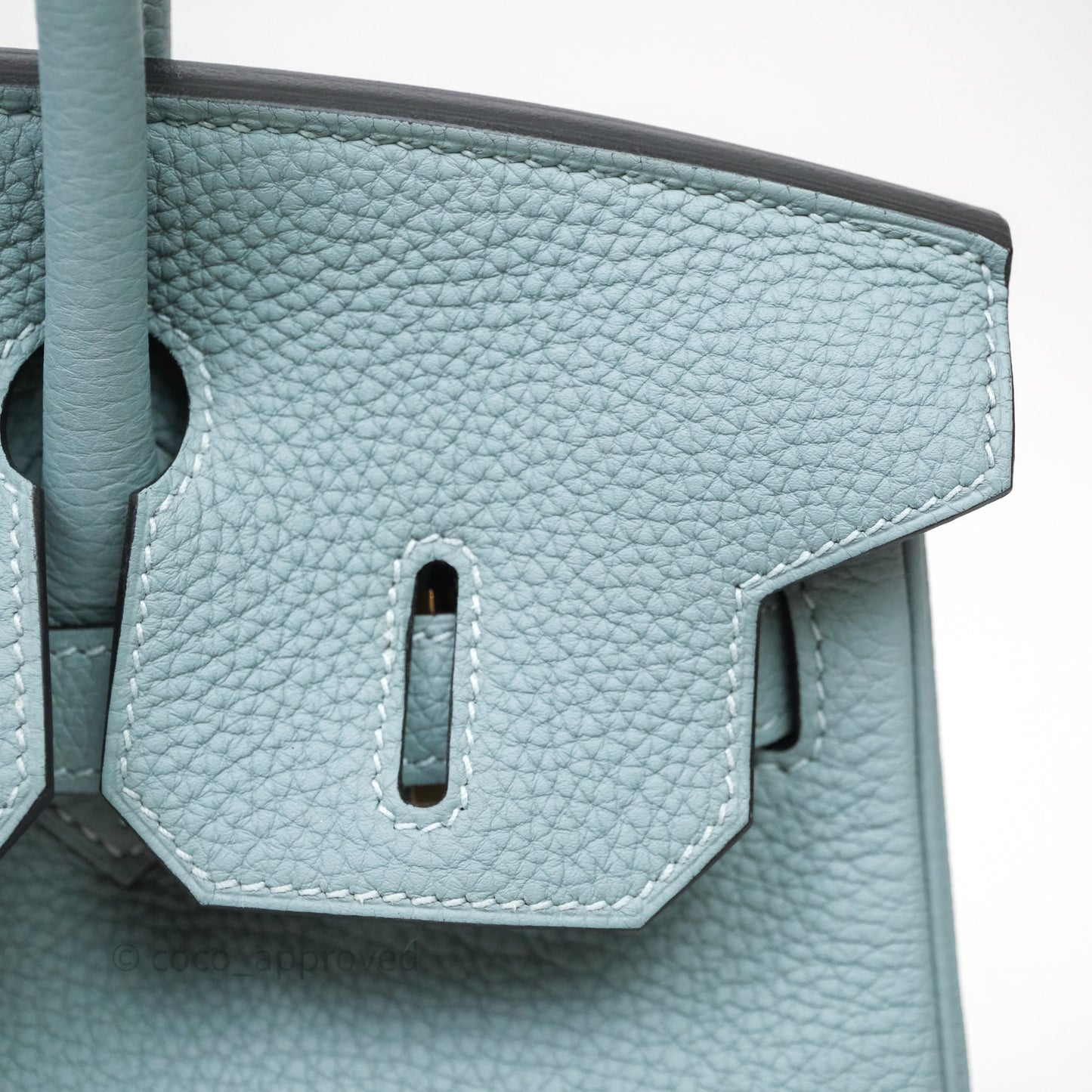 Hermès Birkin 30 Bleu Ciel 7G Togo Gold Hardware