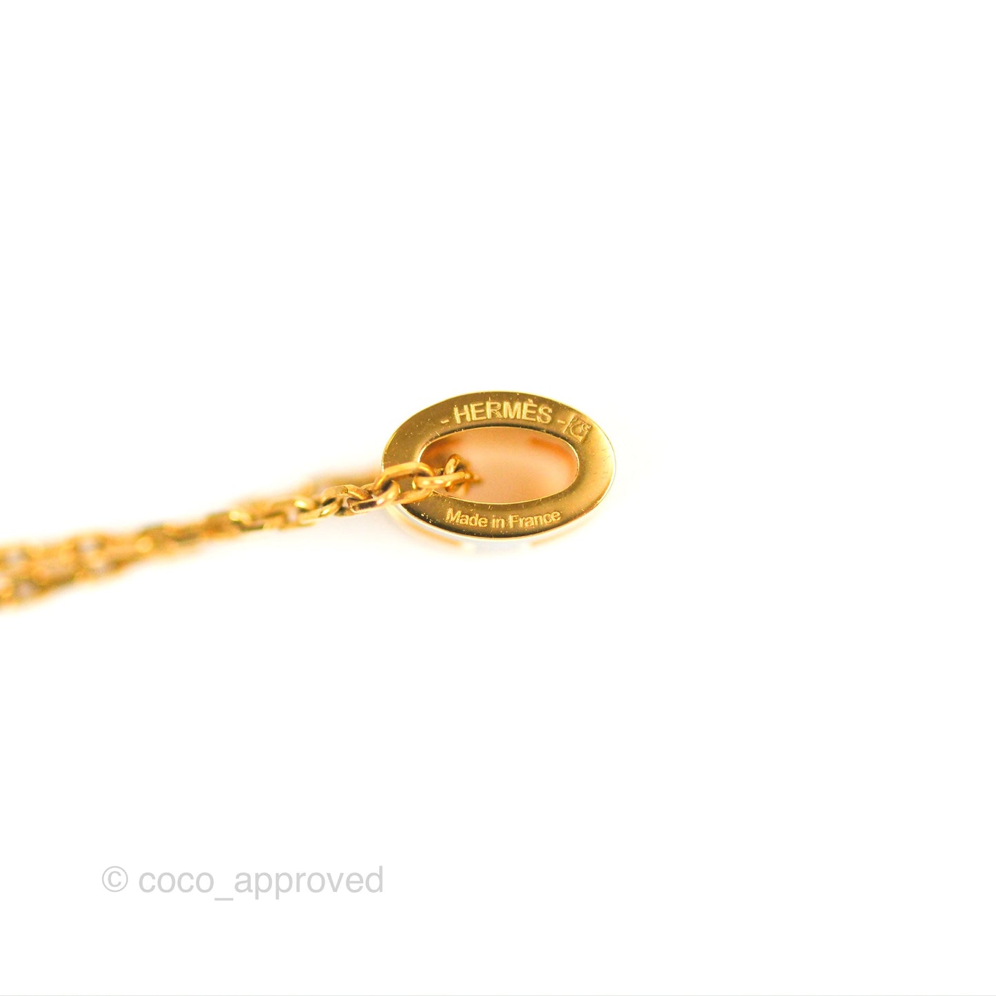 Hermès Mini Pop H Pendant Necklace Black Gold Hardware