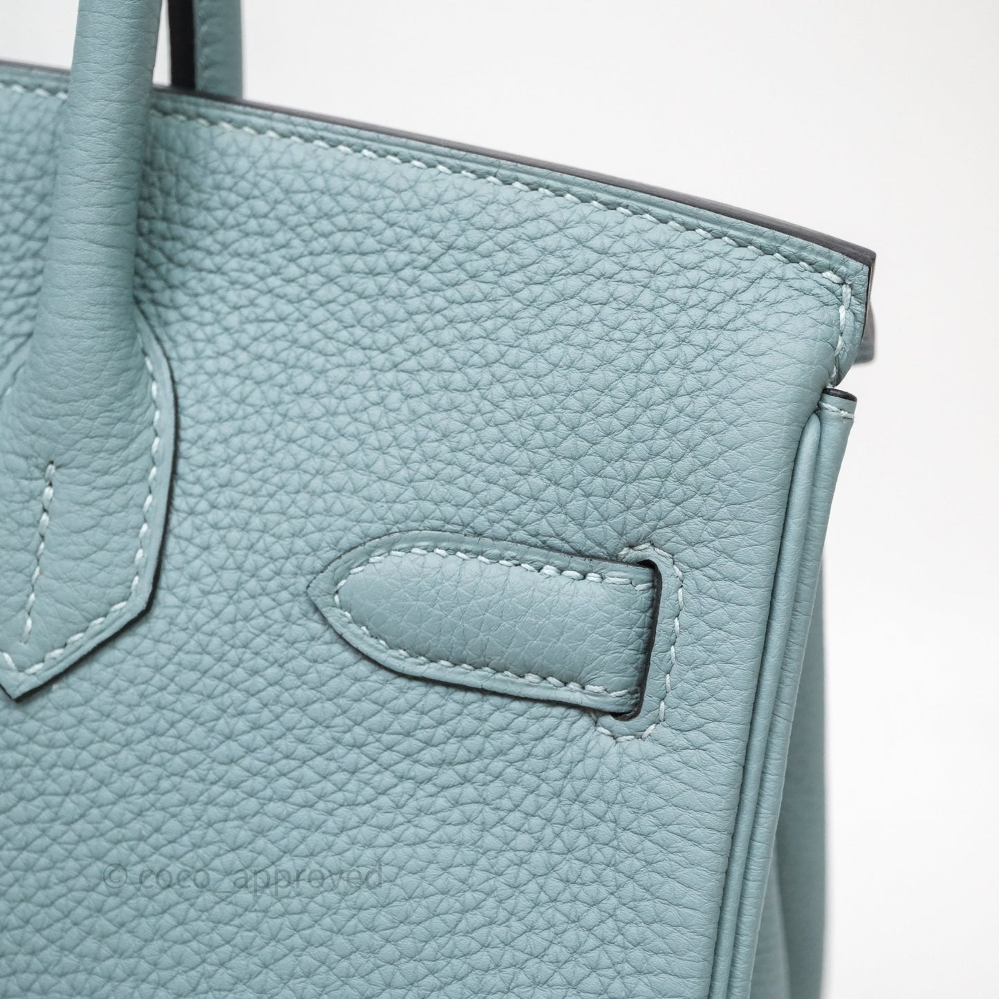 Hermès Birkin 30 Bleu Ciel 7G Togo Gold Hardware