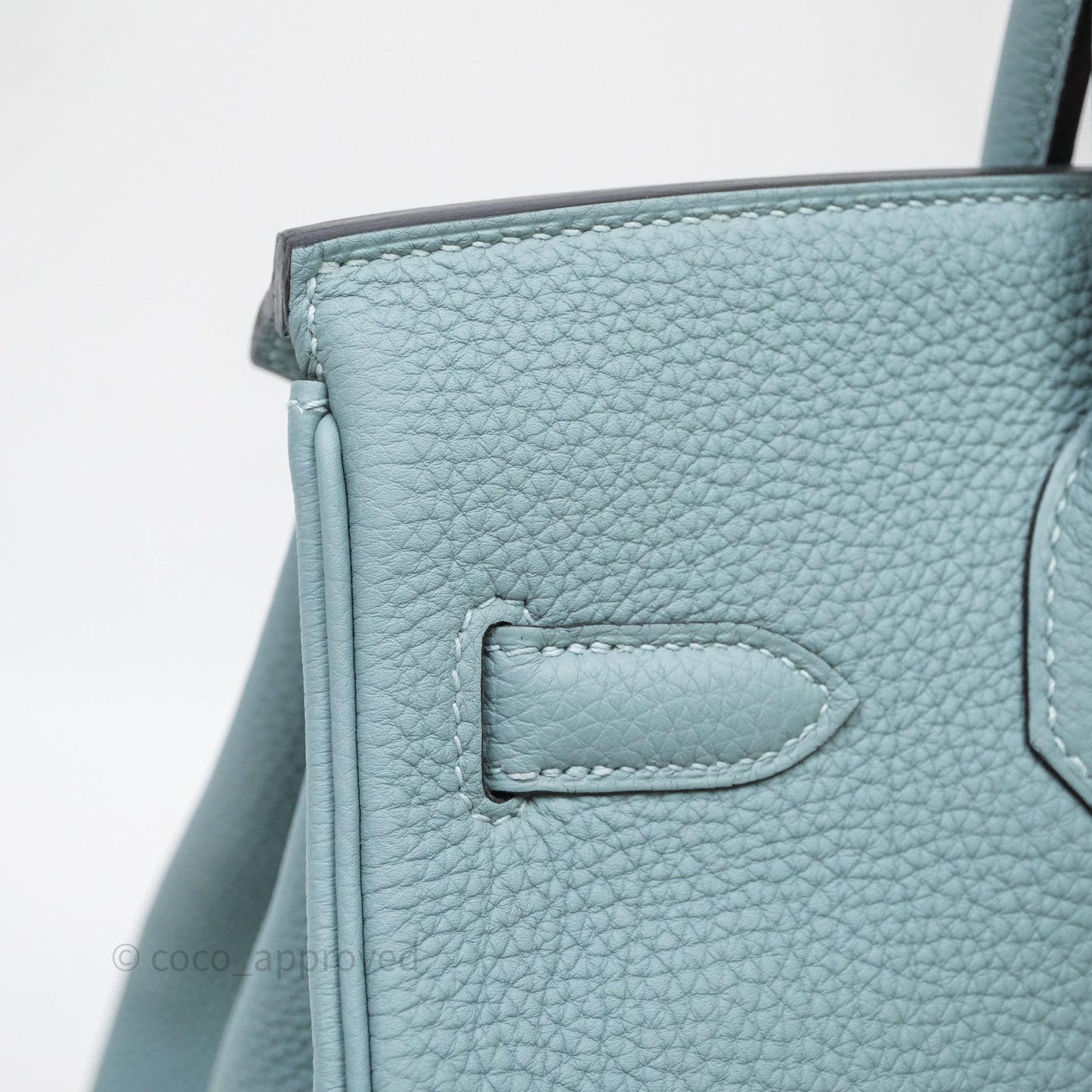 Hermès Birkin 30 Bleu Ciel 7G Togo Gold Hardware