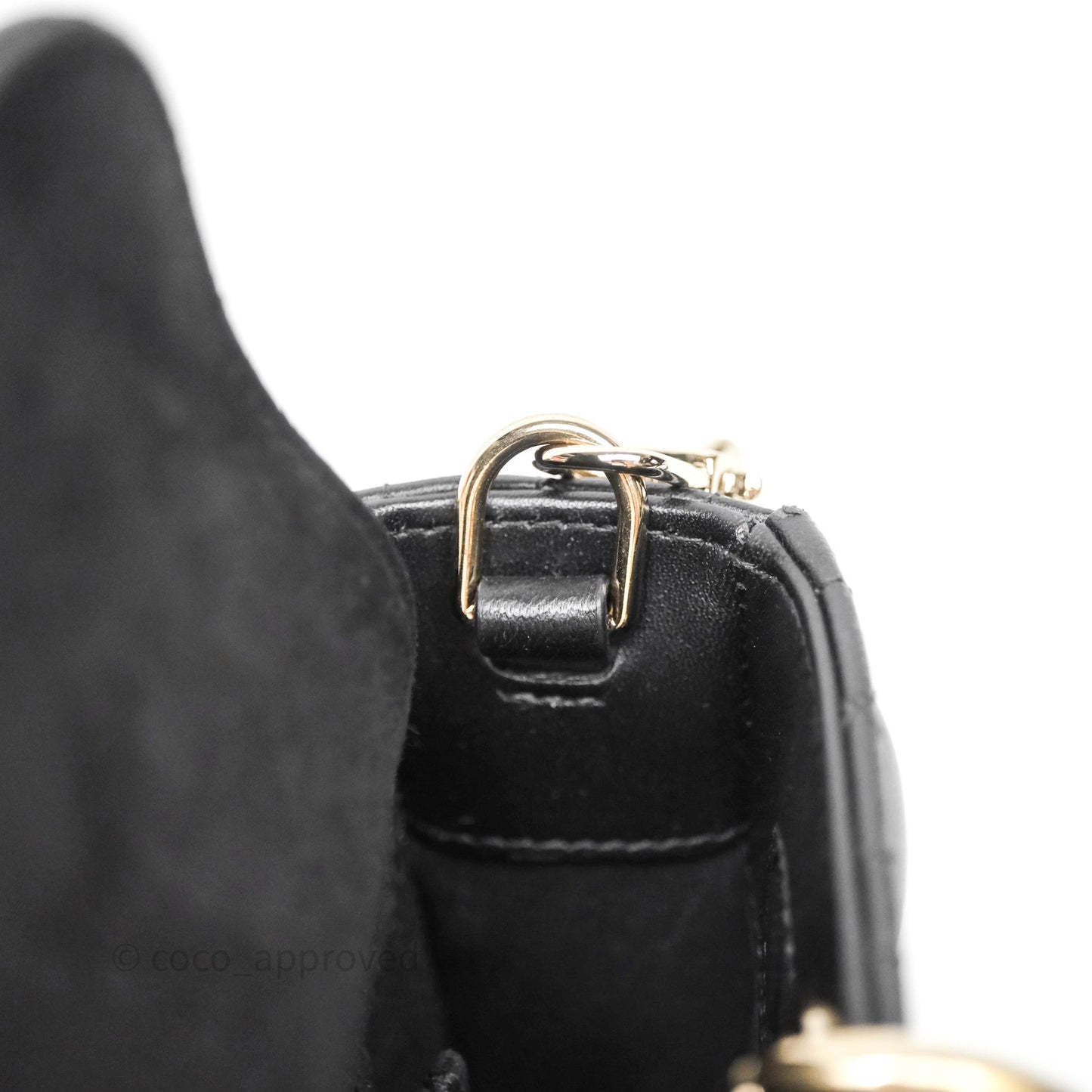 Dior Small Lady D-Joy Bag Black Lambskin Cannage Gold Hardware