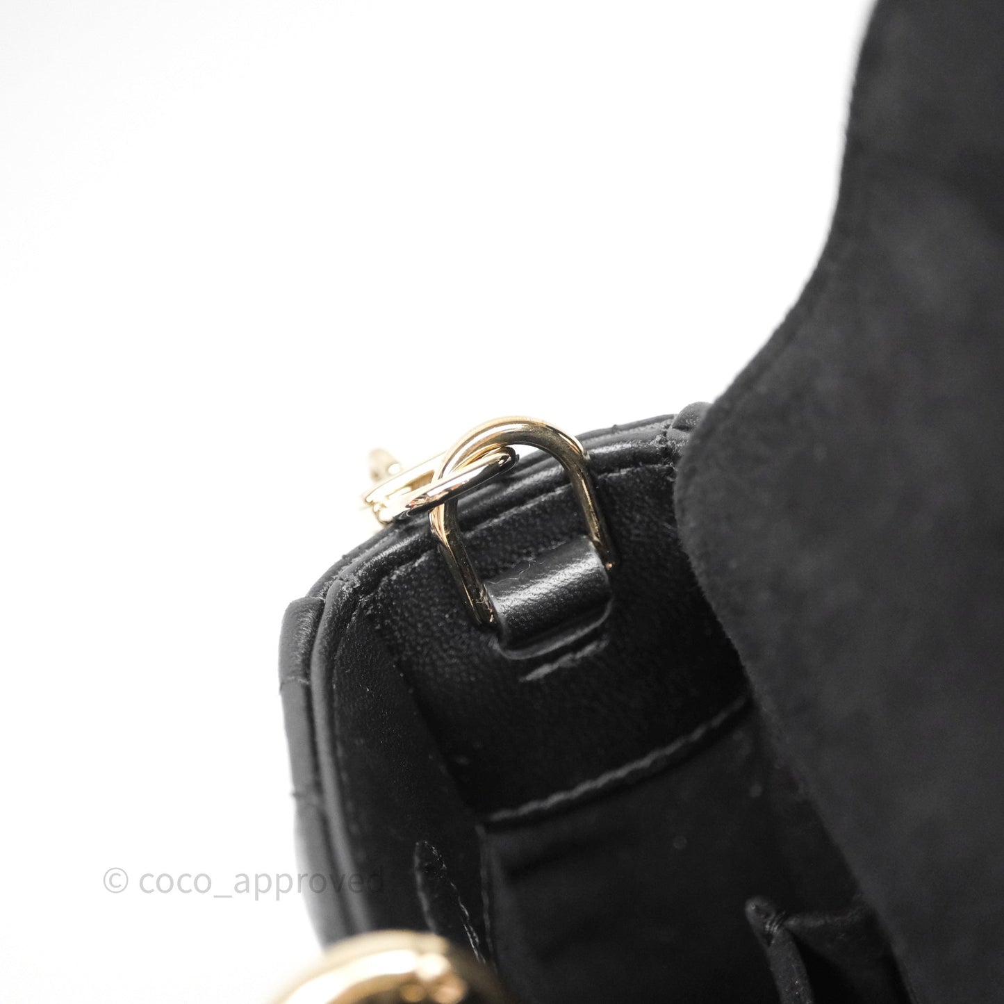 Dior Small Lady D-Joy Bag Black Lambskin Cannage Gold Hardware