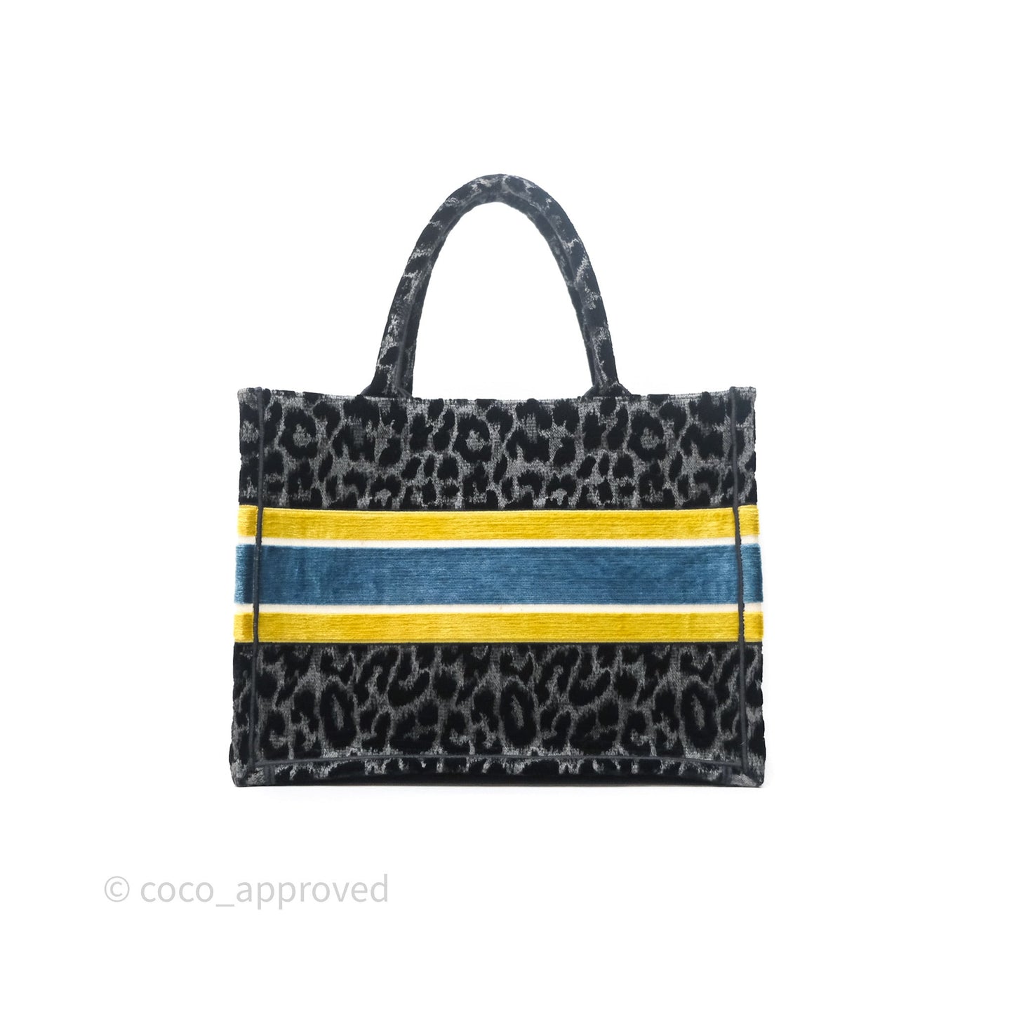 Christian Dior Christian Dior Leopard Velvet Book Tote