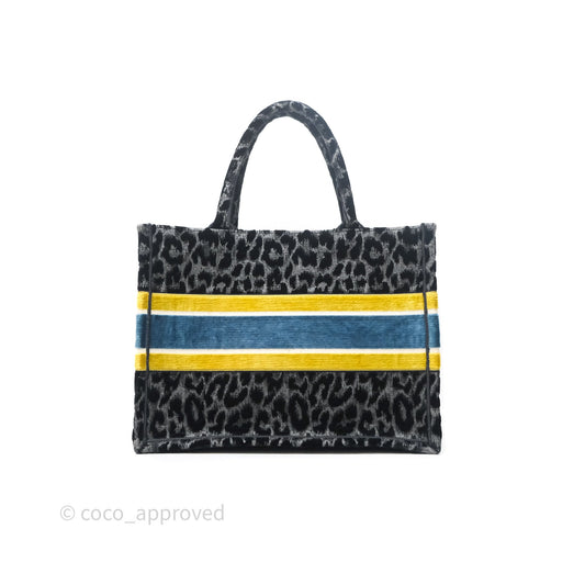 Christian Dior Christian Dior Leopard Velvet Book Tote
