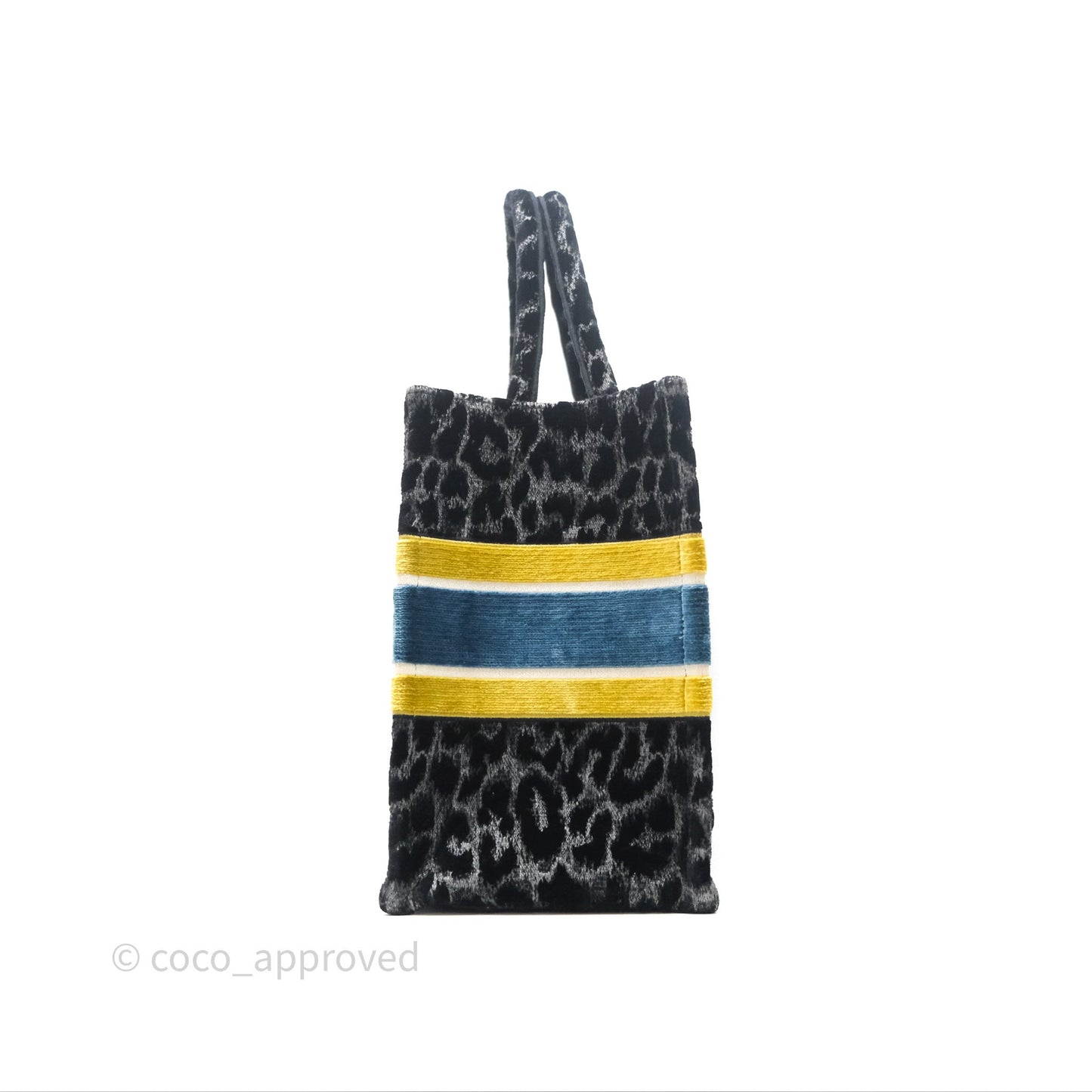 Christian Dior Christian Dior Leopard Velvet Book Tote