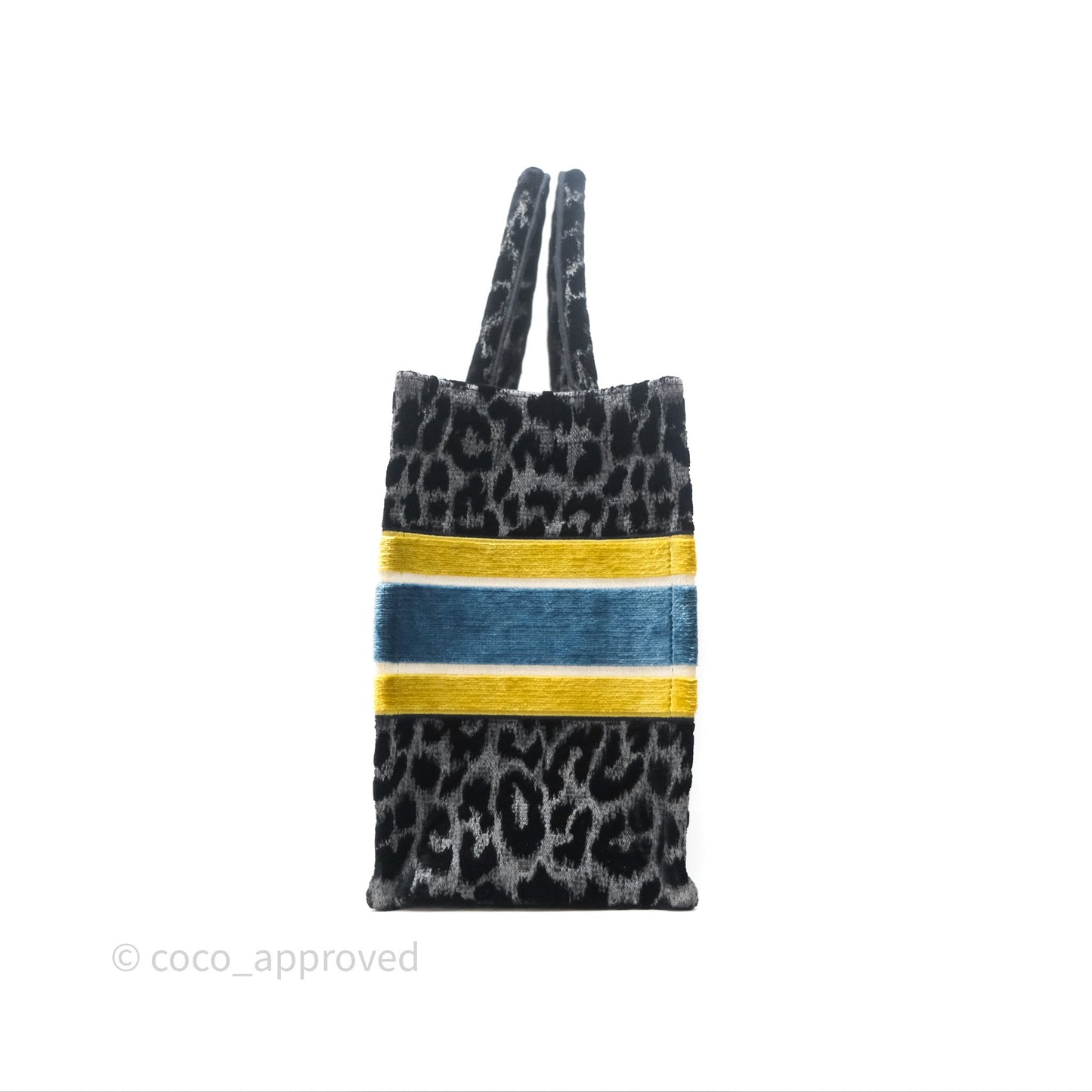 Christian Dior Christian Dior Leopard Velvet Book Tote