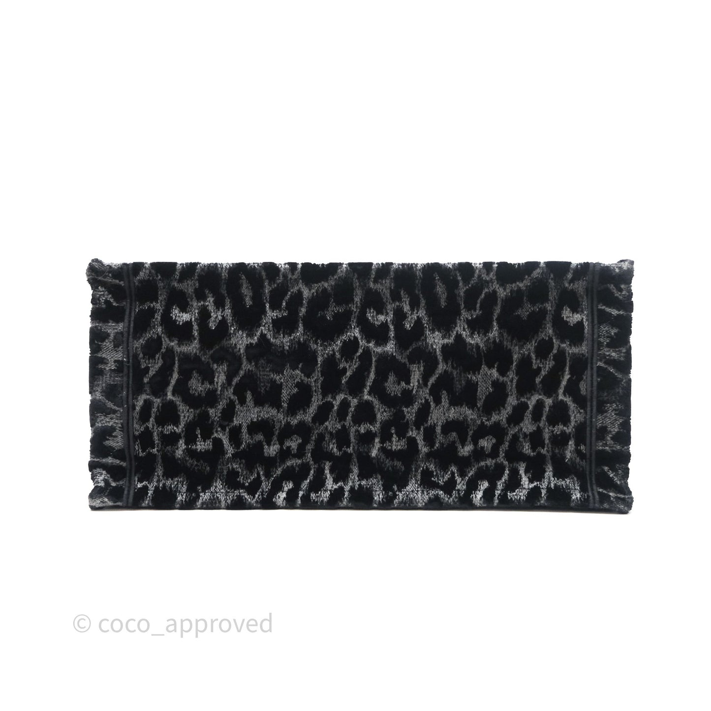 Christian Dior Christian Dior Leopard Velvet Book Tote