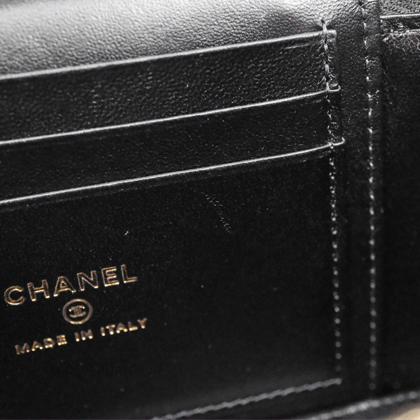 Chanel Vanity Rectangular Metal Top Handle Black Lambskin Aged Gold Hardware