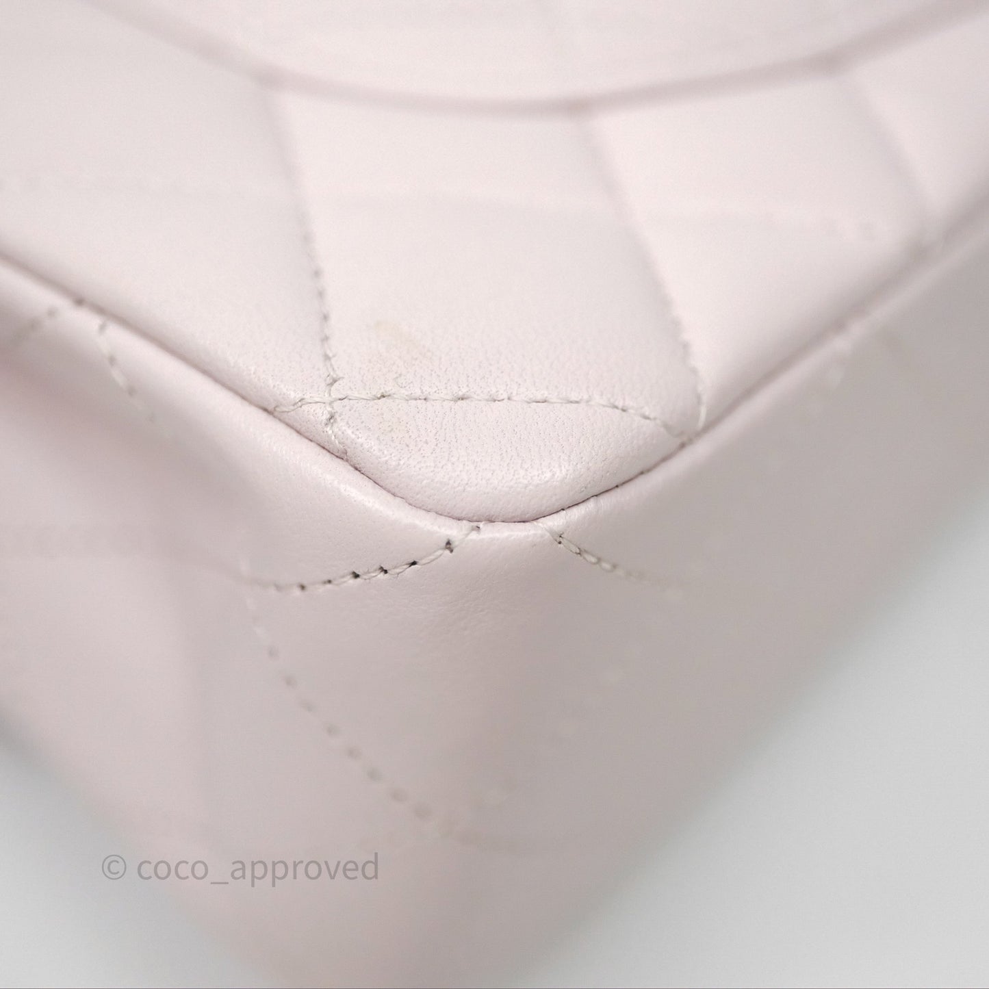 Chanel Small Classic Quilted Flap Lilac Lambskin Silver Hardware
