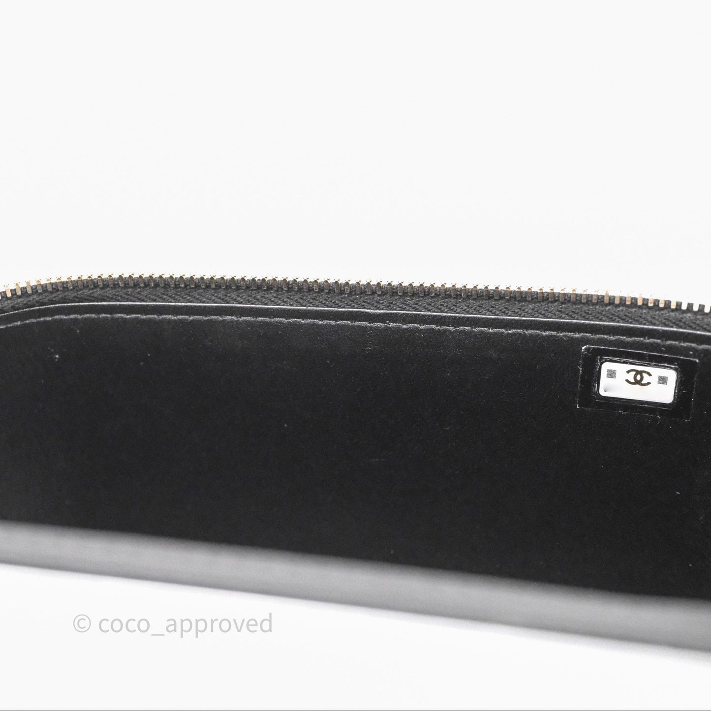Chanel Vanity Rectangular Metal Top Handle Black Lambskin Aged Gold Hardware