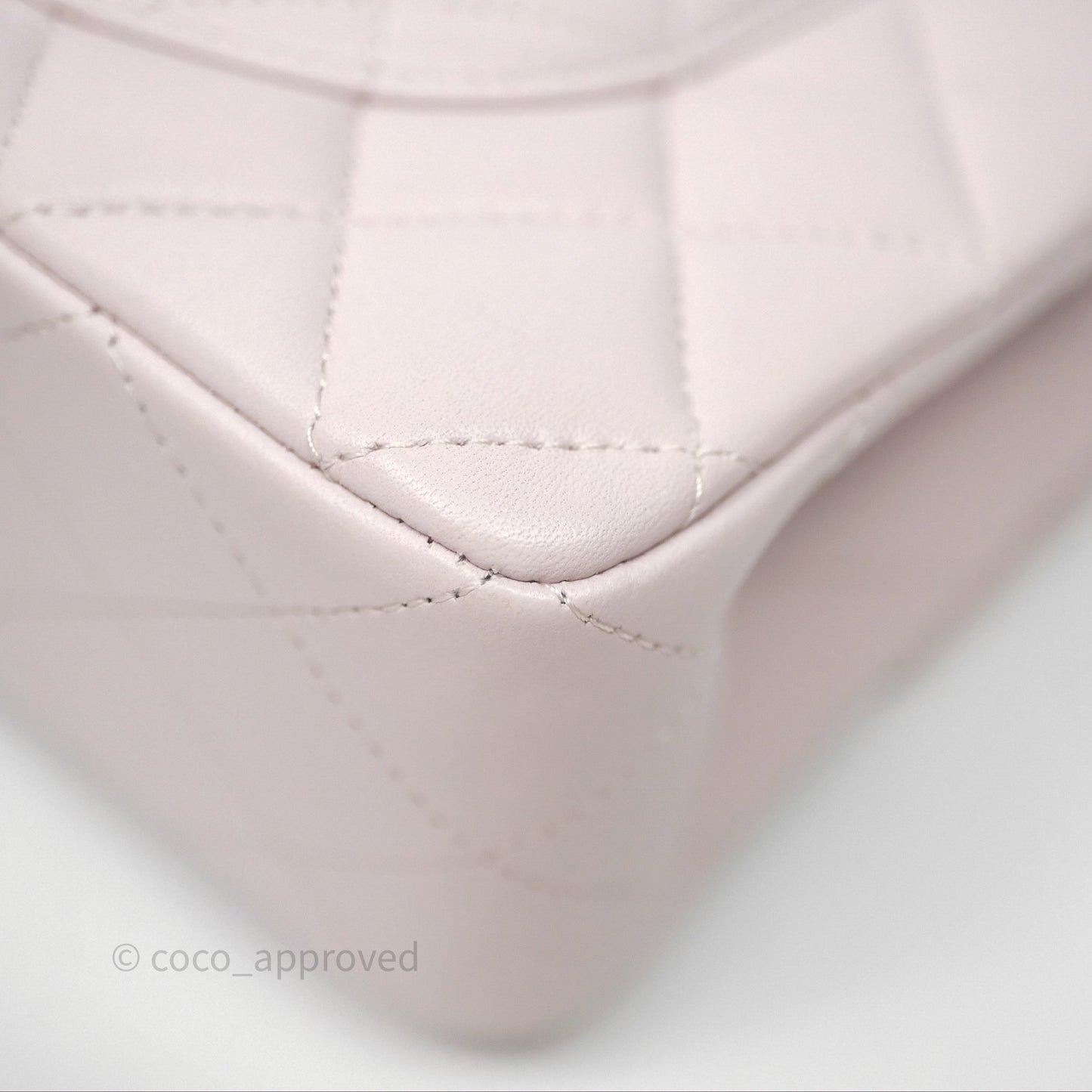 Chanel Small Classic Quilted Flap Lilac Lambskin Silver Hardware