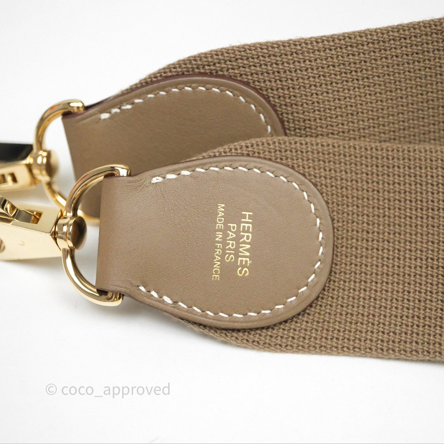 Hermès ToolBox 20 Etoupe 18 Swift Gold Hardware