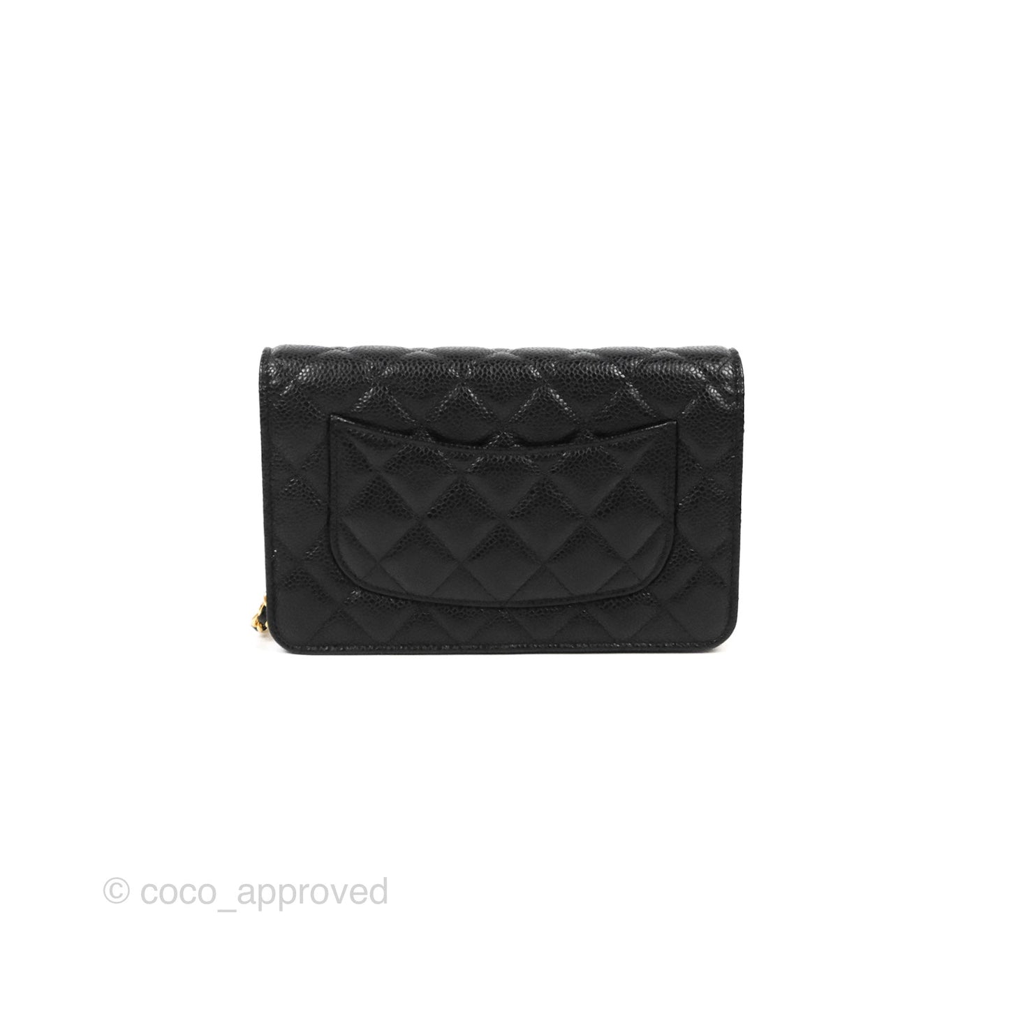 Chanel Quilted Classic WOC Black Caviar Gold Hardware