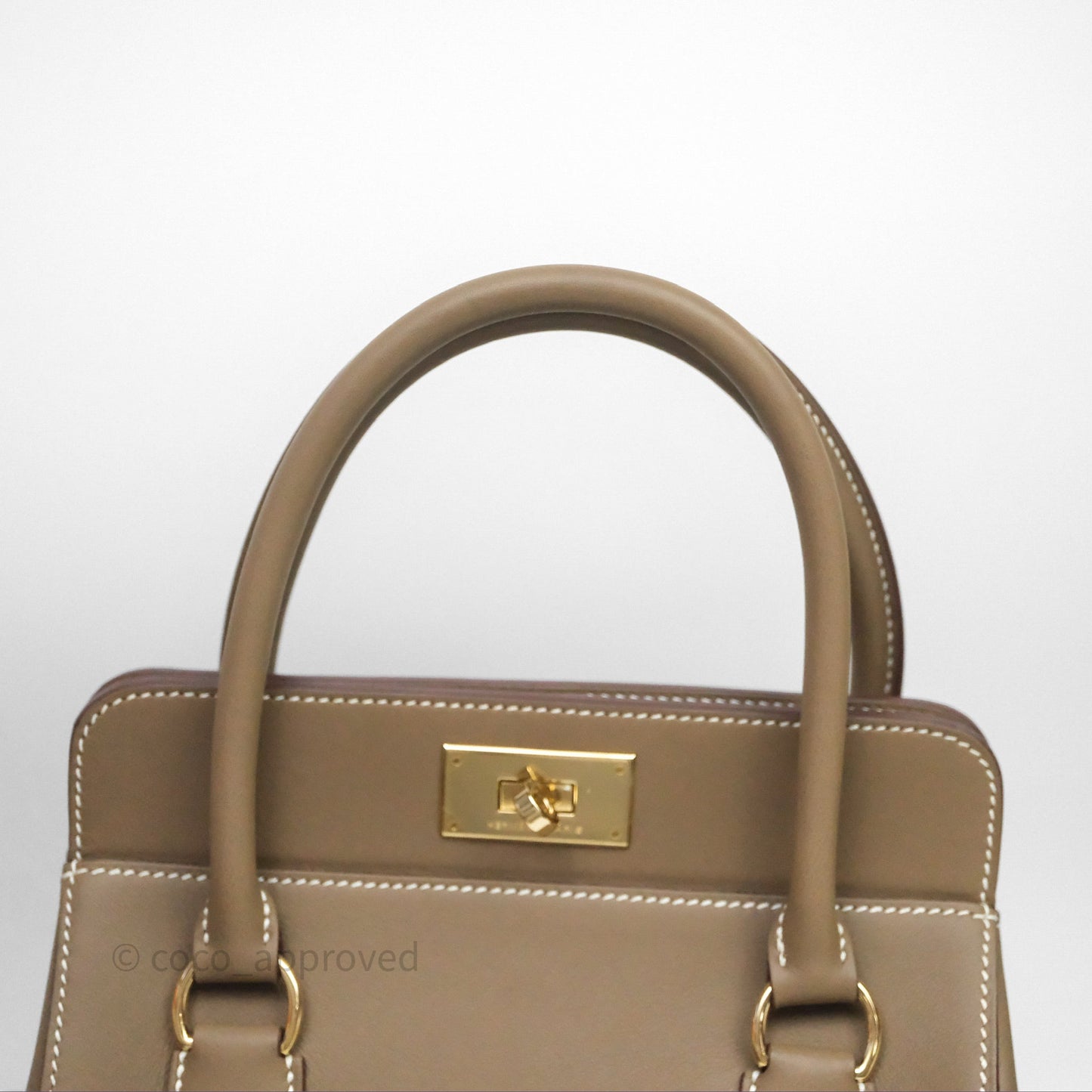 Hermès ToolBox 20 Etoupe 18 Swift Gold Hardware