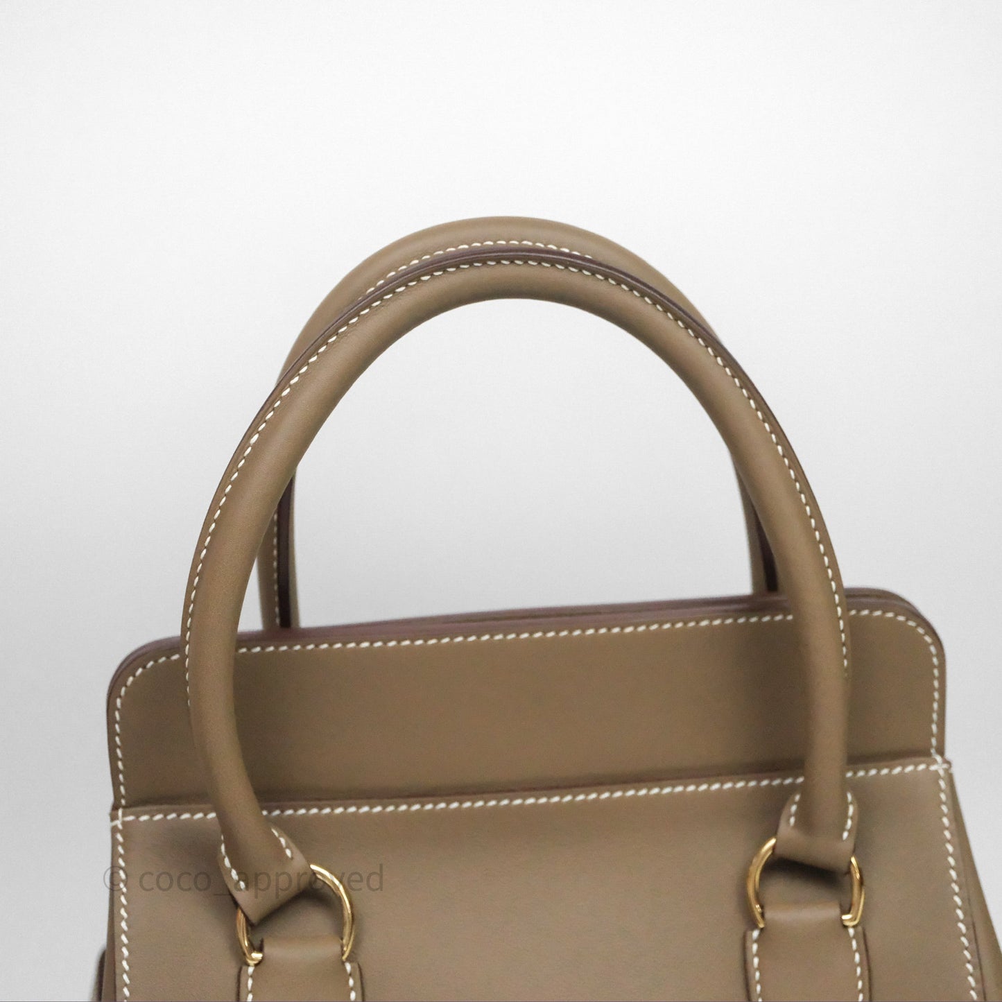 Hermès ToolBox 20 Etoupe 18 Swift Gold Hardware