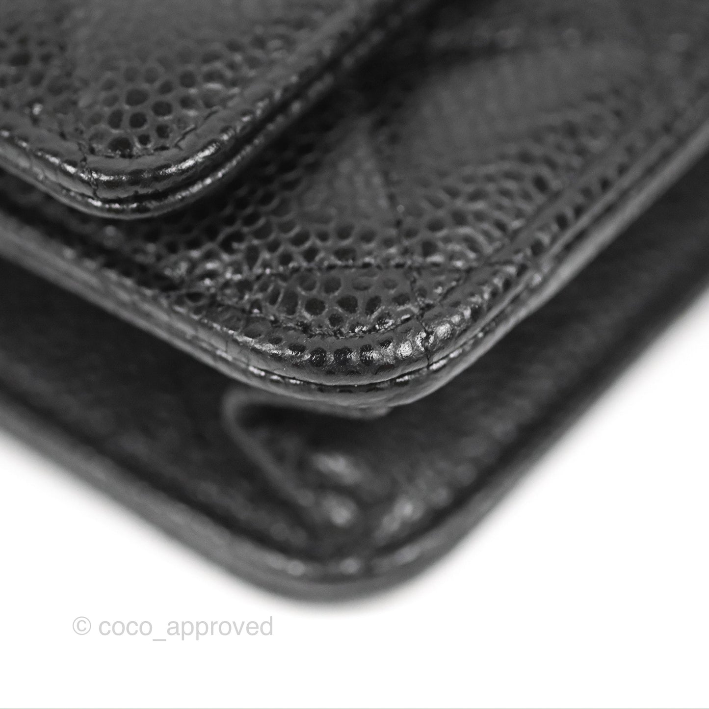 Chanel Quilted Classic WOC Black Caviar Gold Hardware