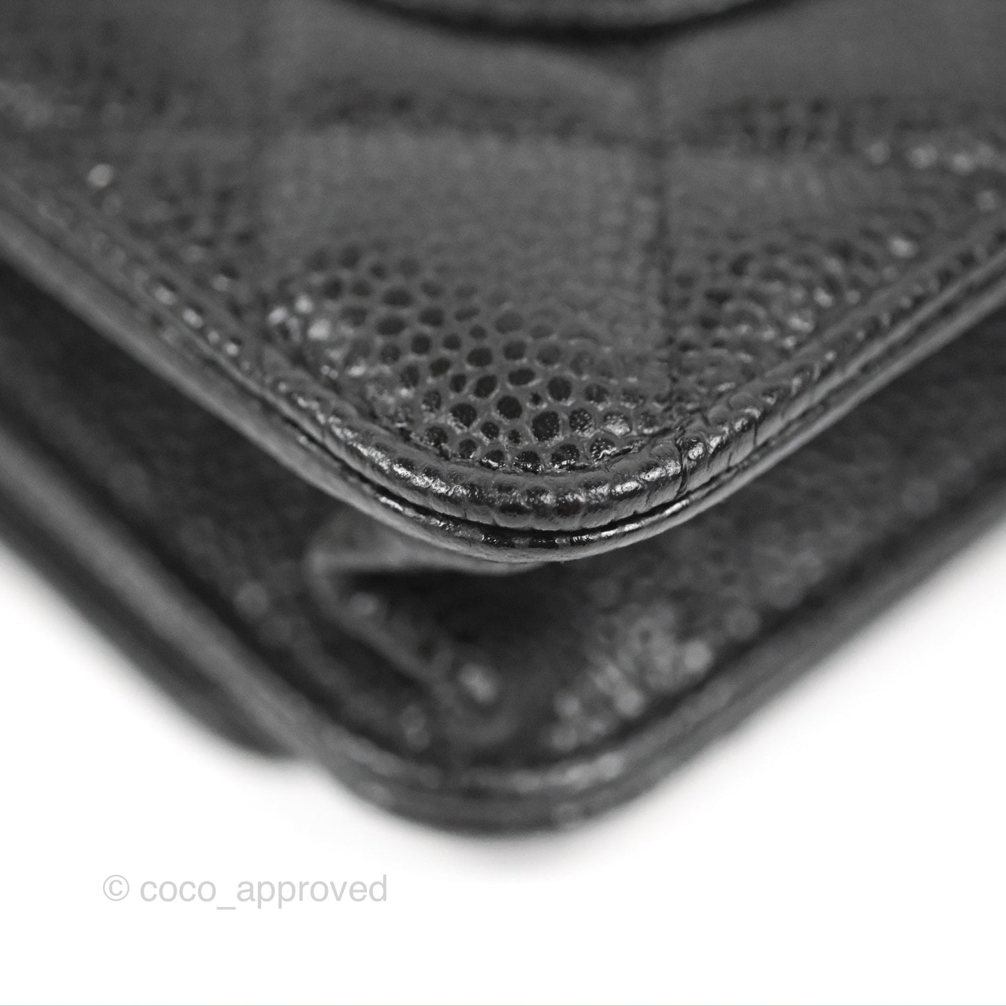 Chanel Quilted Classic WOC Black Caviar Gold Hardware