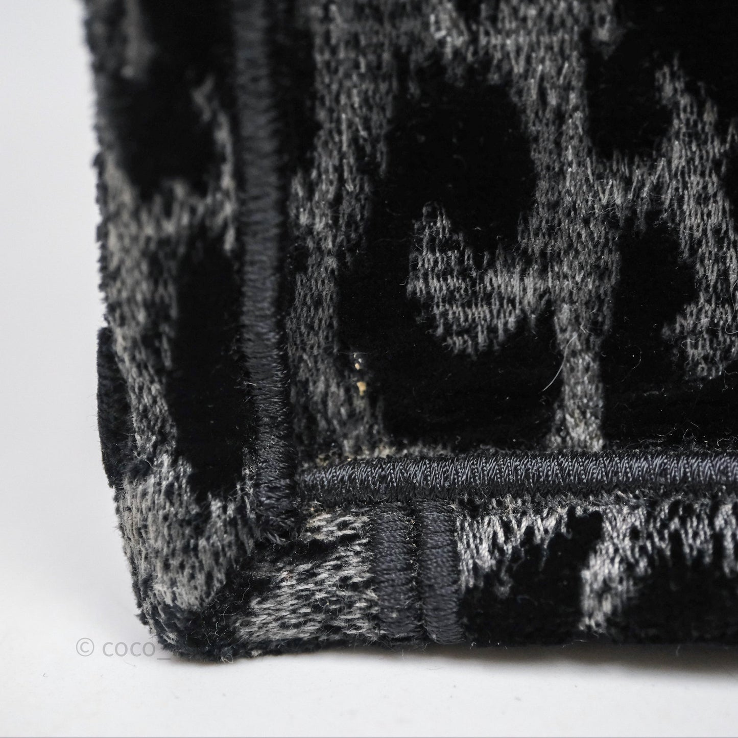 Christian Dior Christian Dior Leopard Velvet Book Tote
