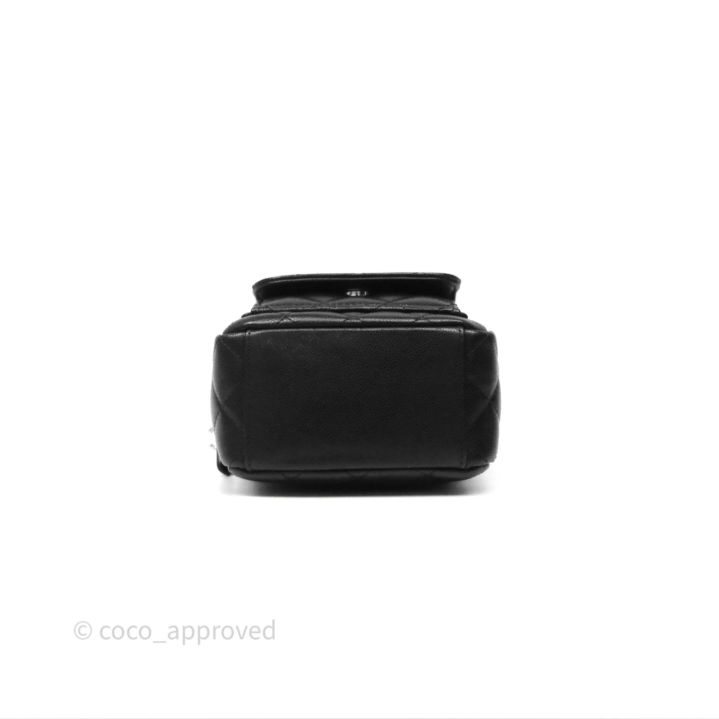 Chanel Classic Mini Backpack Black Caviar Silver Hardware
