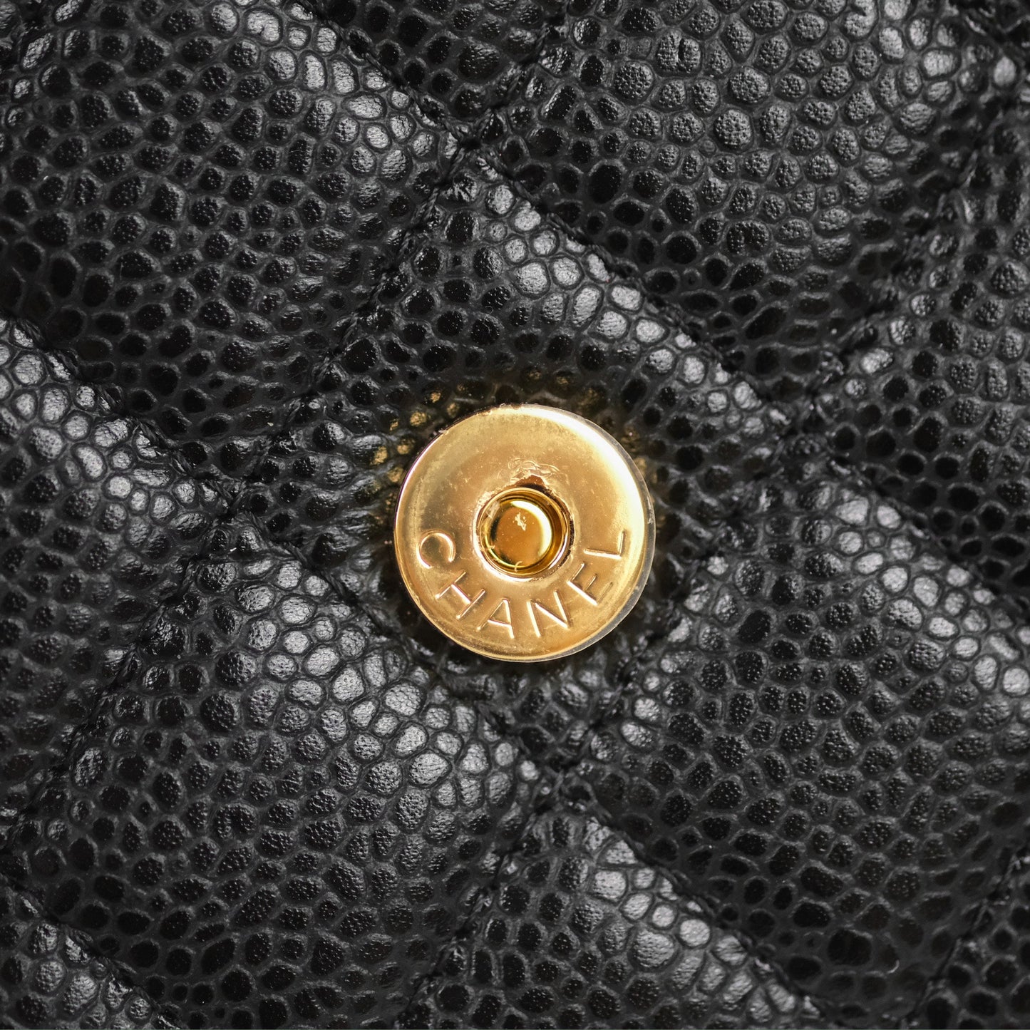 Chanel Quilted Classic WOC Black Caviar Gold Hardware