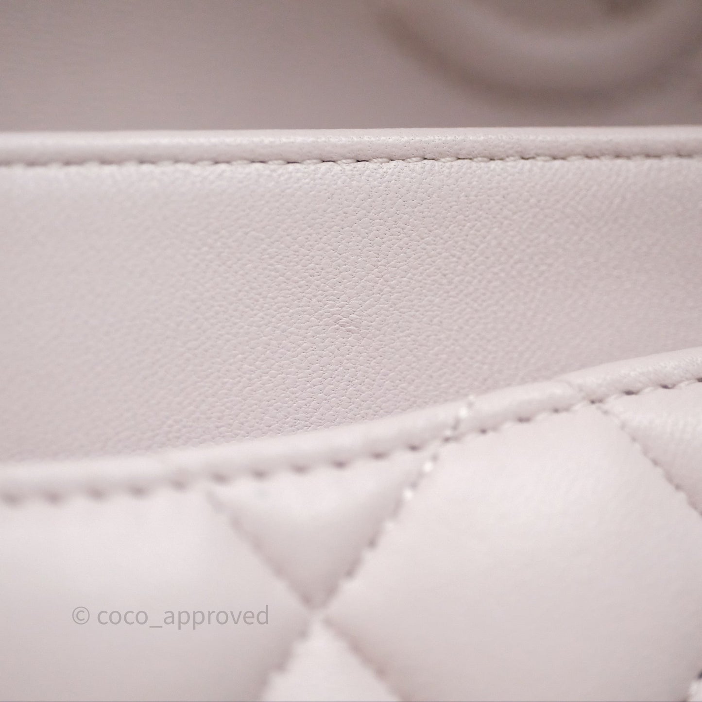 Chanel Small Classic Quilted Flap Lilac Lambskin Silver Hardware
