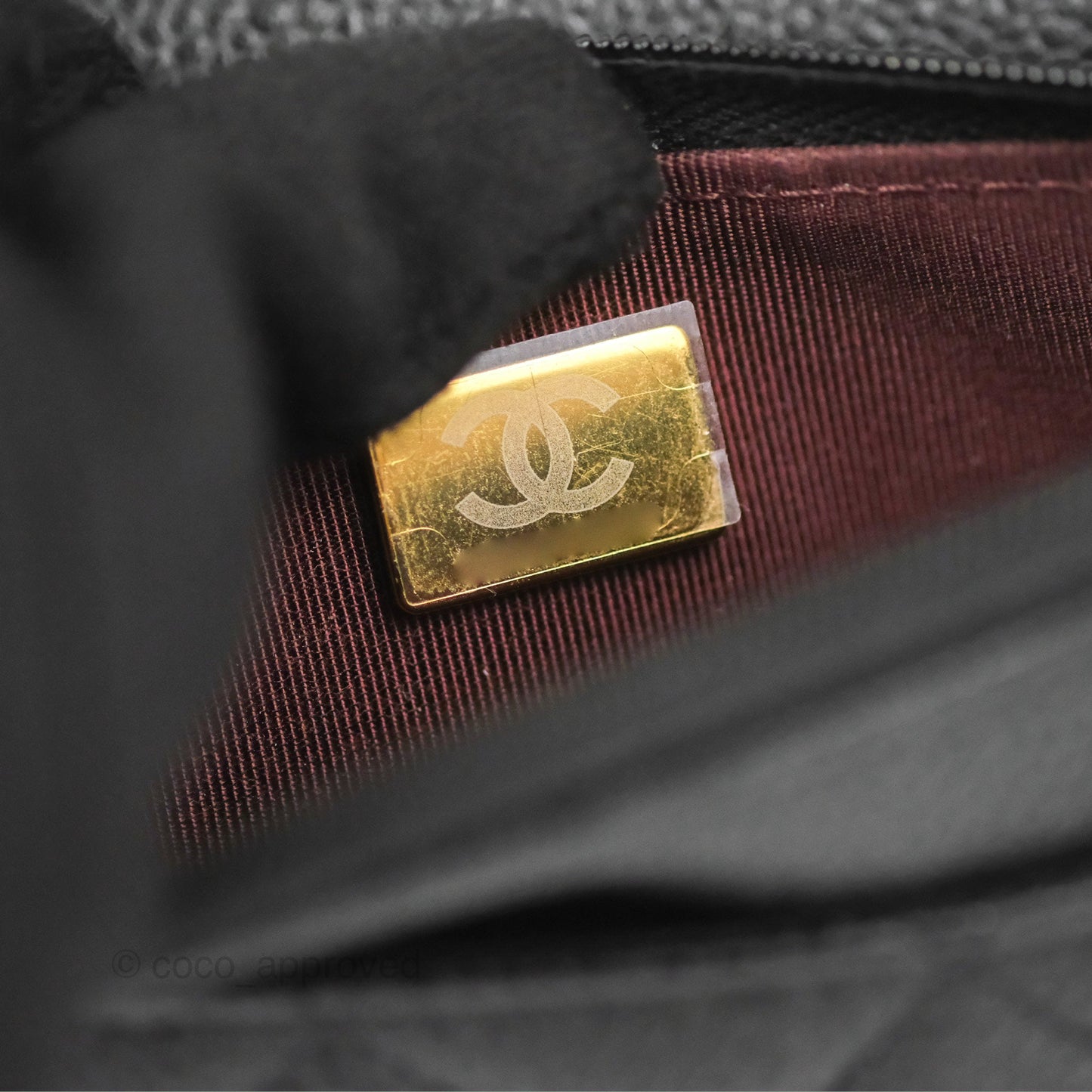 Chanel Quilted Classic WOC Black Caviar Gold Hardware