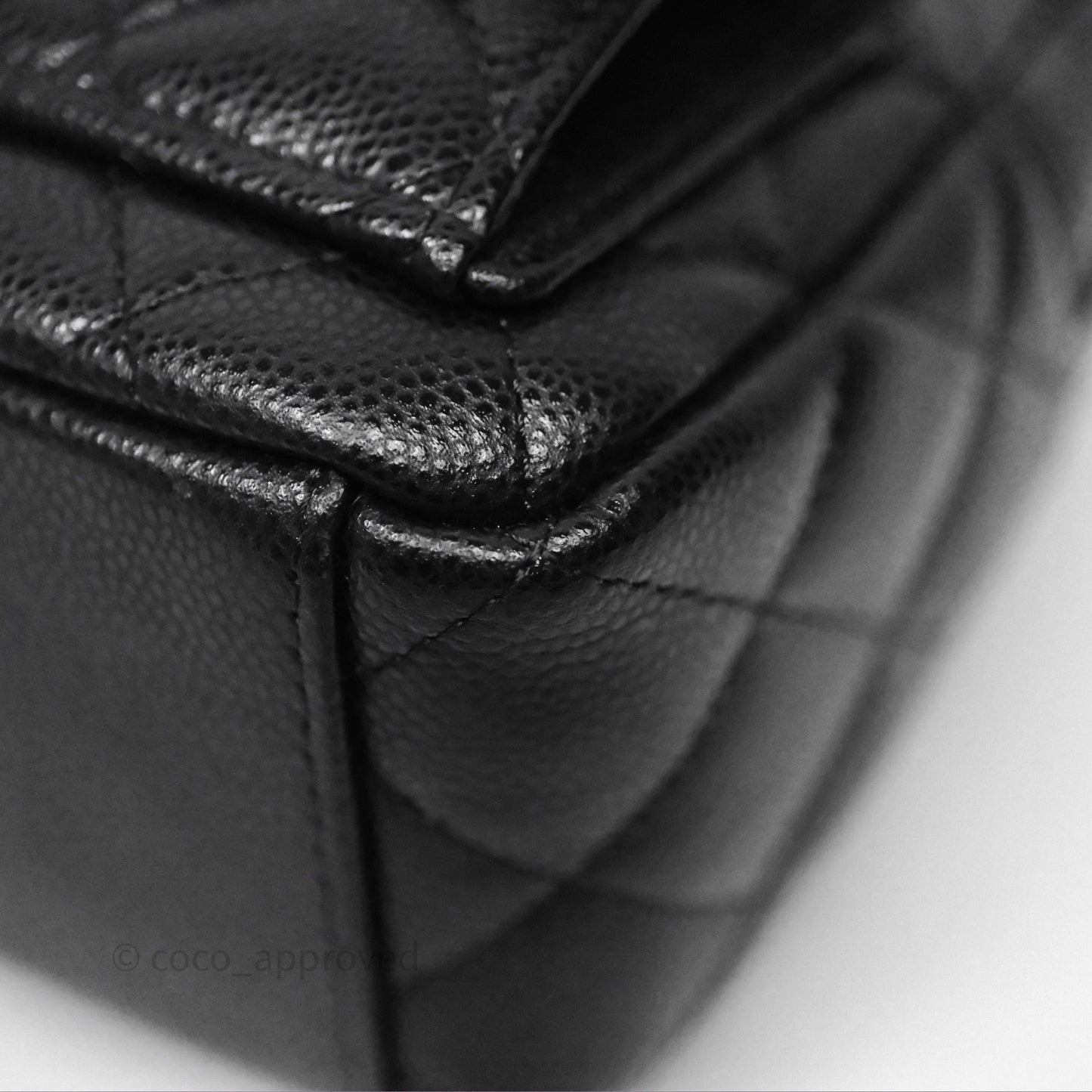 Chanel Classic Mini Backpack Black Caviar Silver Hardware