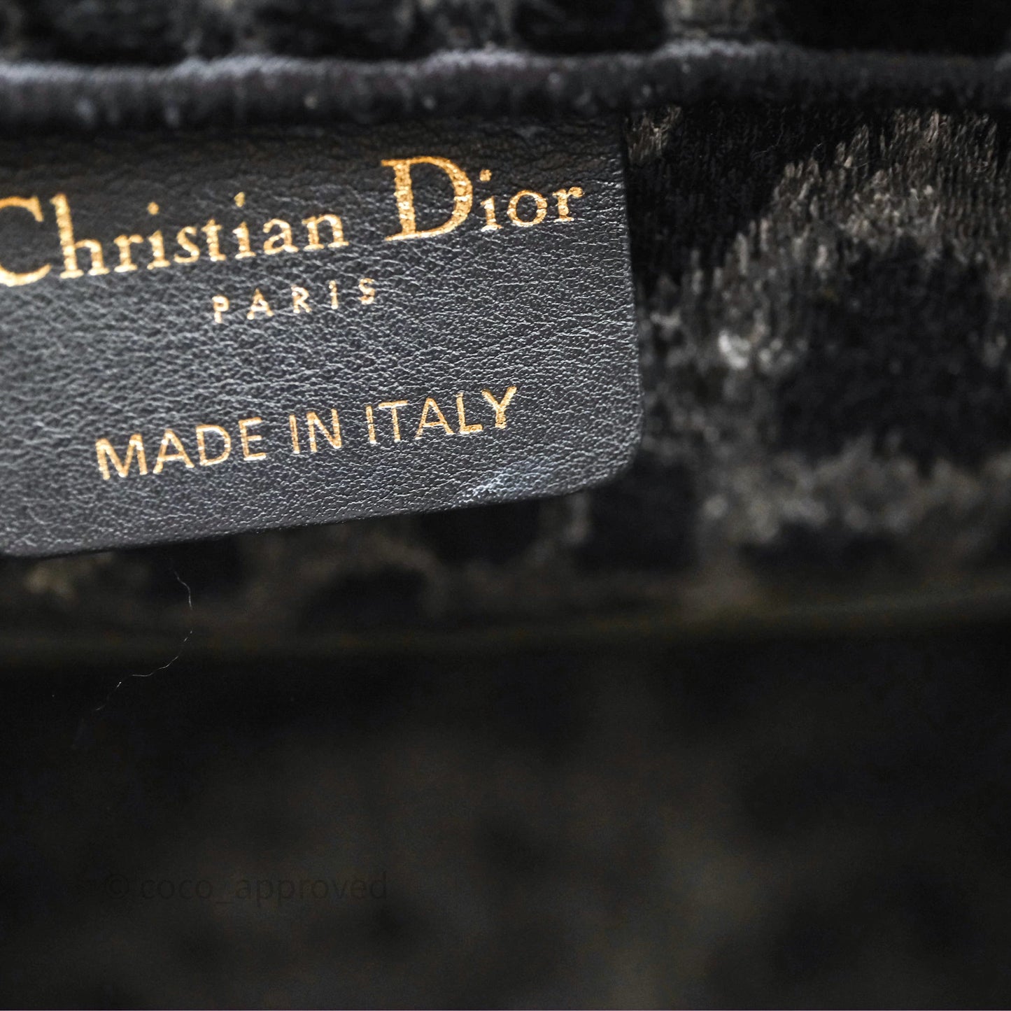 Christian Dior Christian Dior Leopard Velvet Book Tote