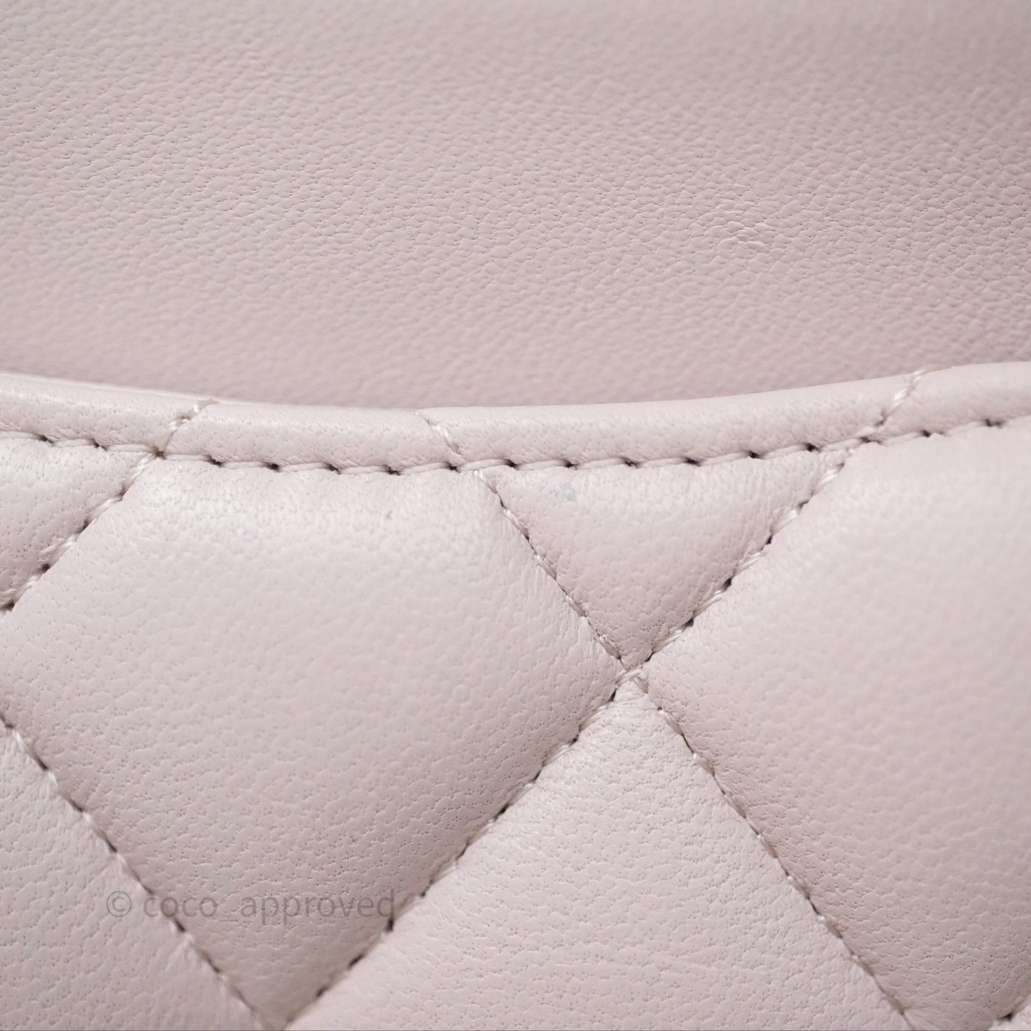 Chanel Small Classic Quilted Flap Lilac Lambskin Silver Hardware