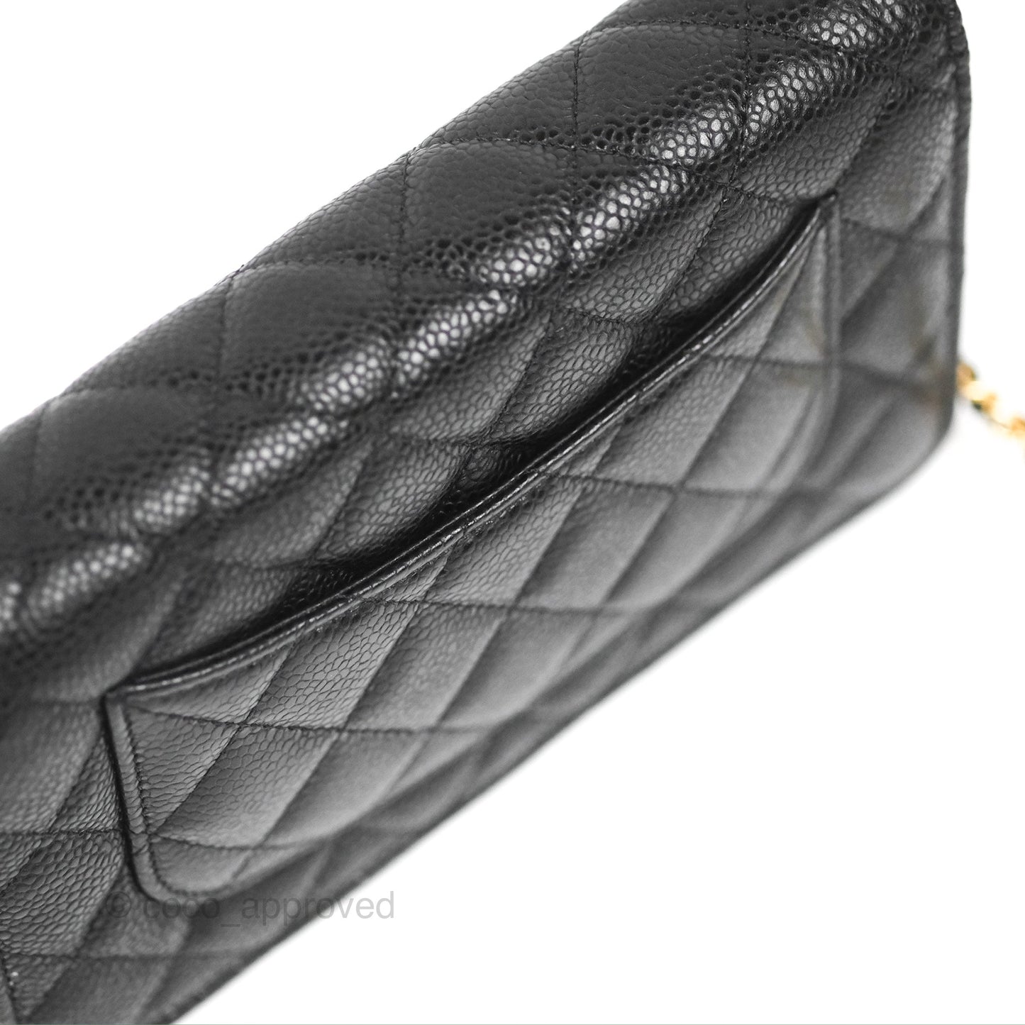 Chanel Quilted Classic WOC Black Caviar Gold Hardware